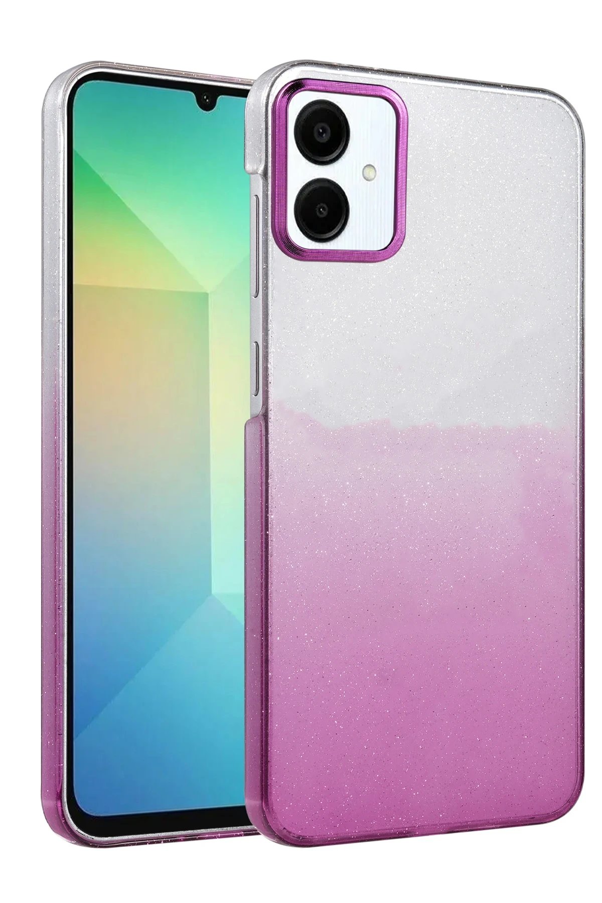 Samsung Galaxy A06 Glossy Kapak - Mor-(5796)