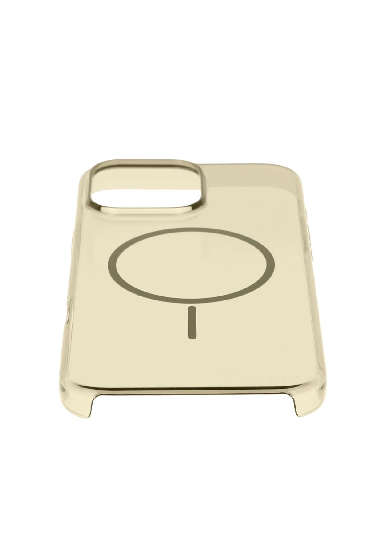 Apple iPhone 16 Pro PC Blank Magsafe Kapak - Çöl Titanyum-(5796)