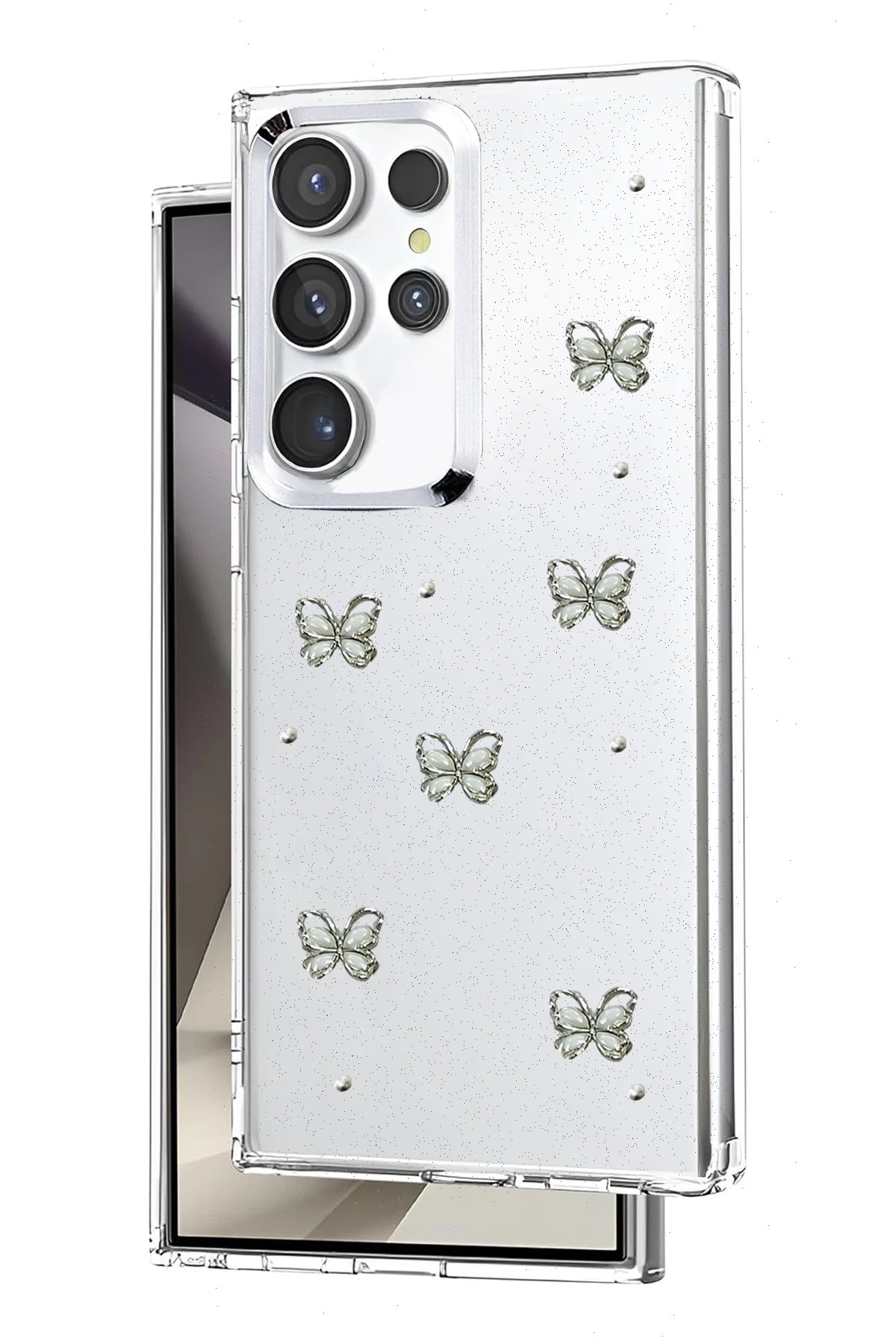 Samsung Galaxy S23 Ultra Fiyonk Desenli Kapak - Desen 1-(5796)