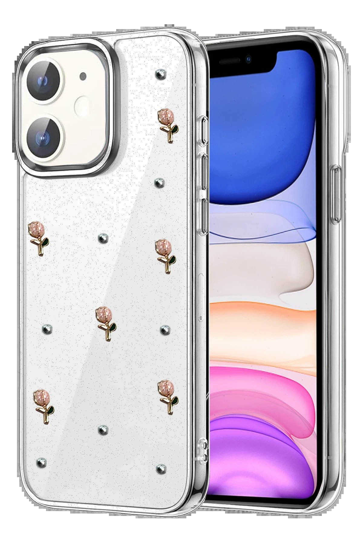 Apple iPhone 11 Fiyonk Desenli Kapak - Desen 5-(5796)