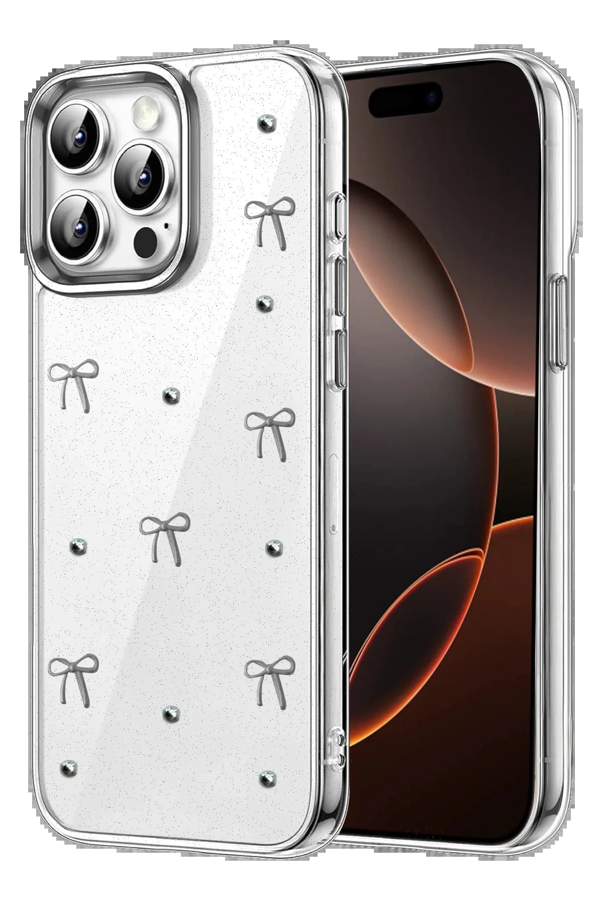 Apple iPhone 15 Pro Max Fiyonk Desenli Kapak - Desen 6-(5796)