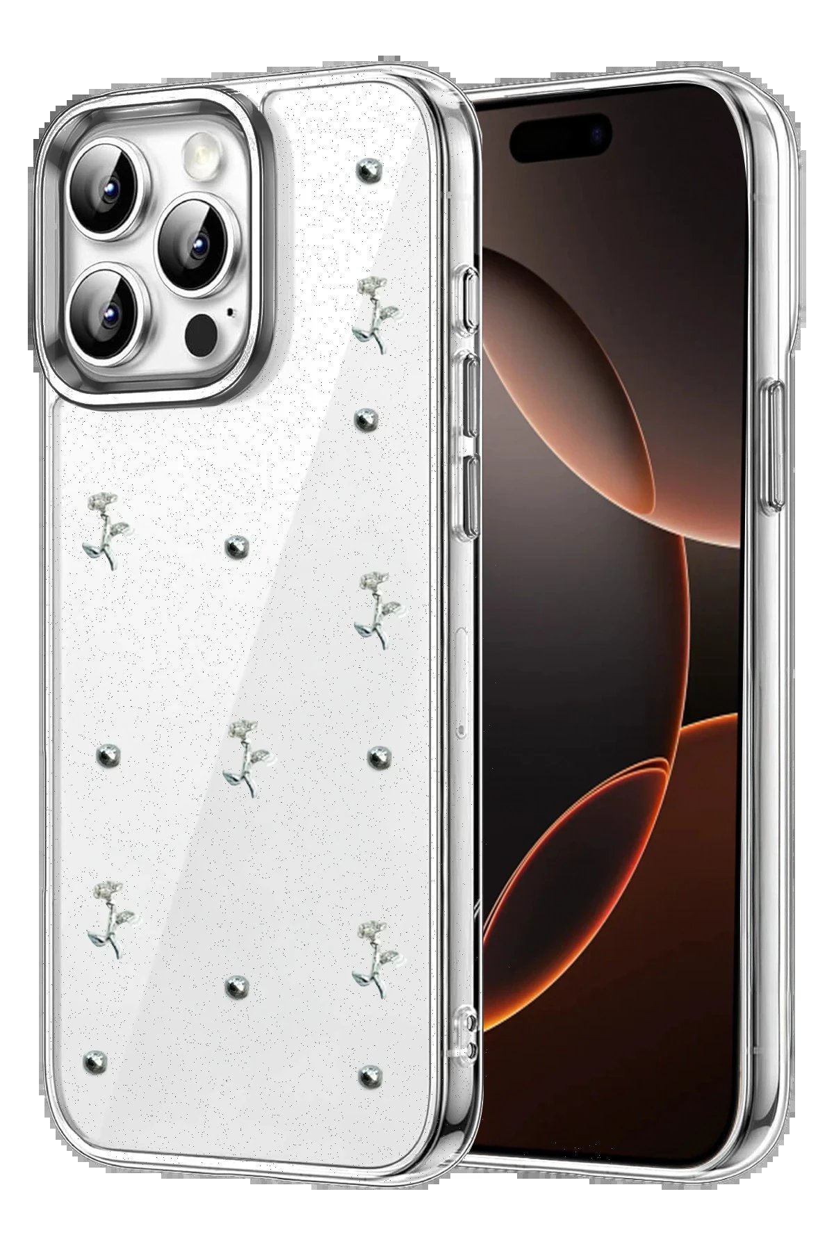 Apple iPhone 15 Pro Max Fiyonk Desenli Kapak - Desen 7-(5796)