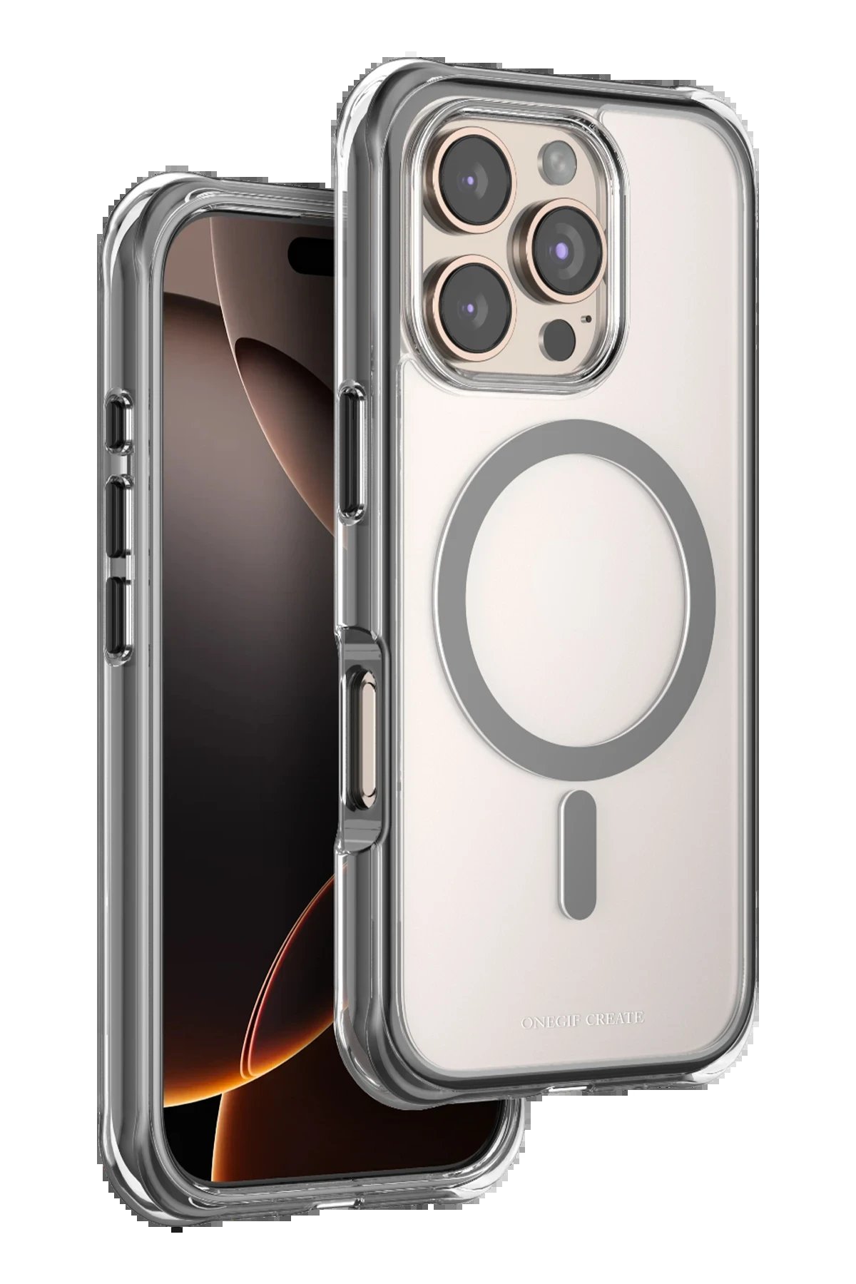 Apple iPhone 16 Pro Max Hulk Magsafe Kapak - Siyah-(5796)