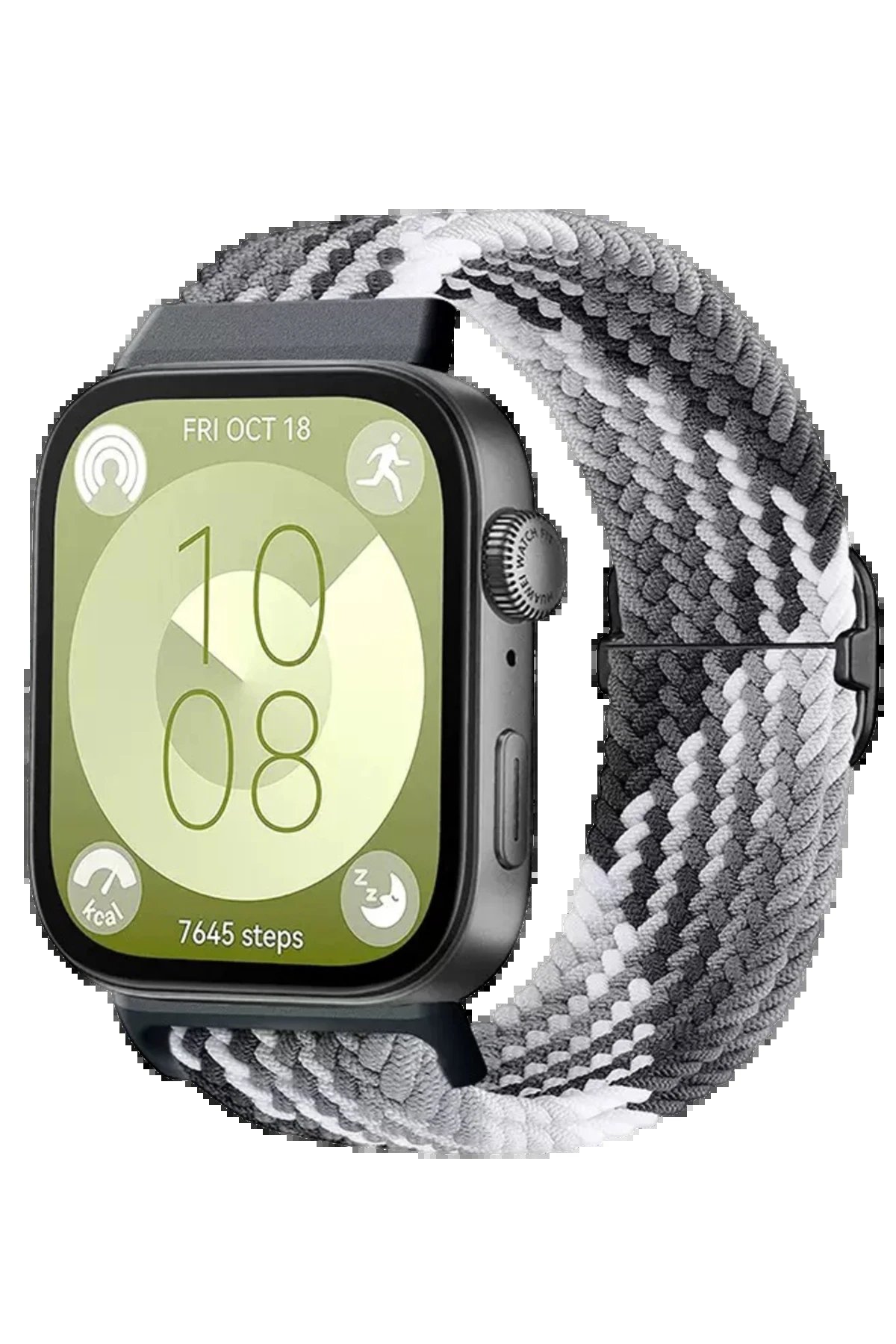 Huawei Fit 4 Star Kordon - Gri-Siyah-(5796)