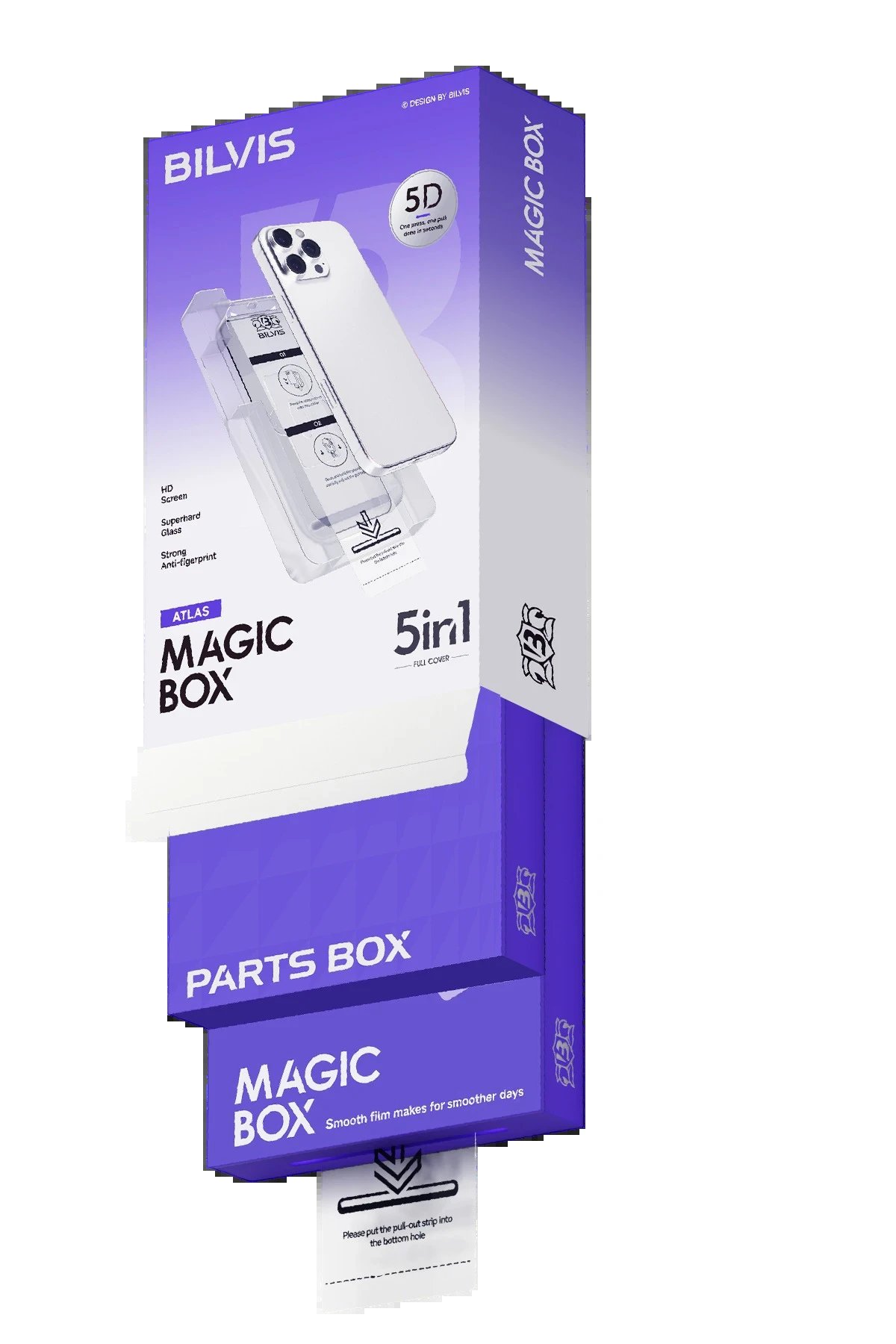 Bilvis 5in1 3D Magic Cam Ekran Koruyucu✅ Yüksek Çözünürlük (HD Ekran): Ekranınızın orijinal renklerini ve netliğini korur