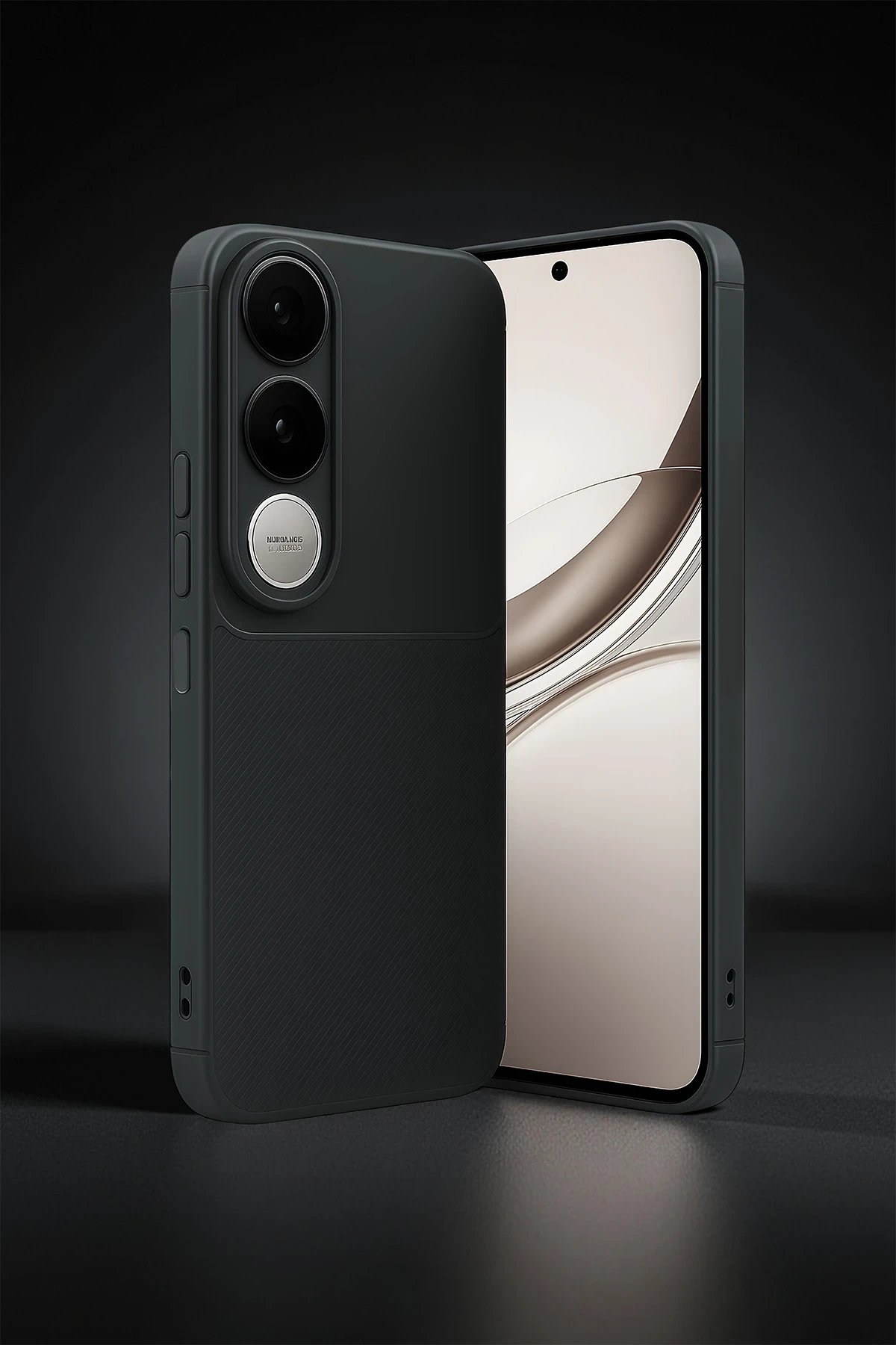 Vivo V50 Lite 4G Auto Focus Karbon Kapak - Lacivert-(5796)