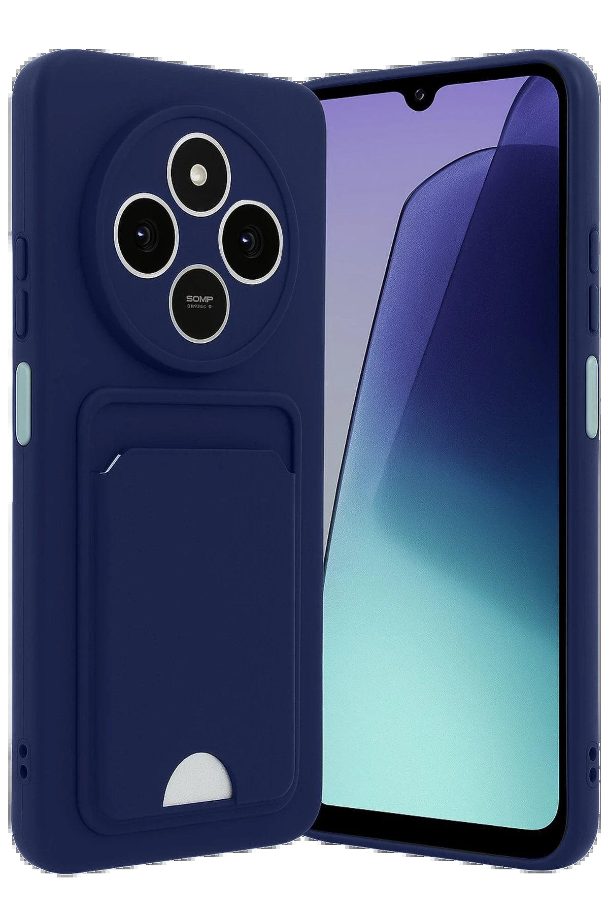 Xiaomi Redmi 14C Kelvin Kartvizitli Silikon - Lacivert-(5796)
