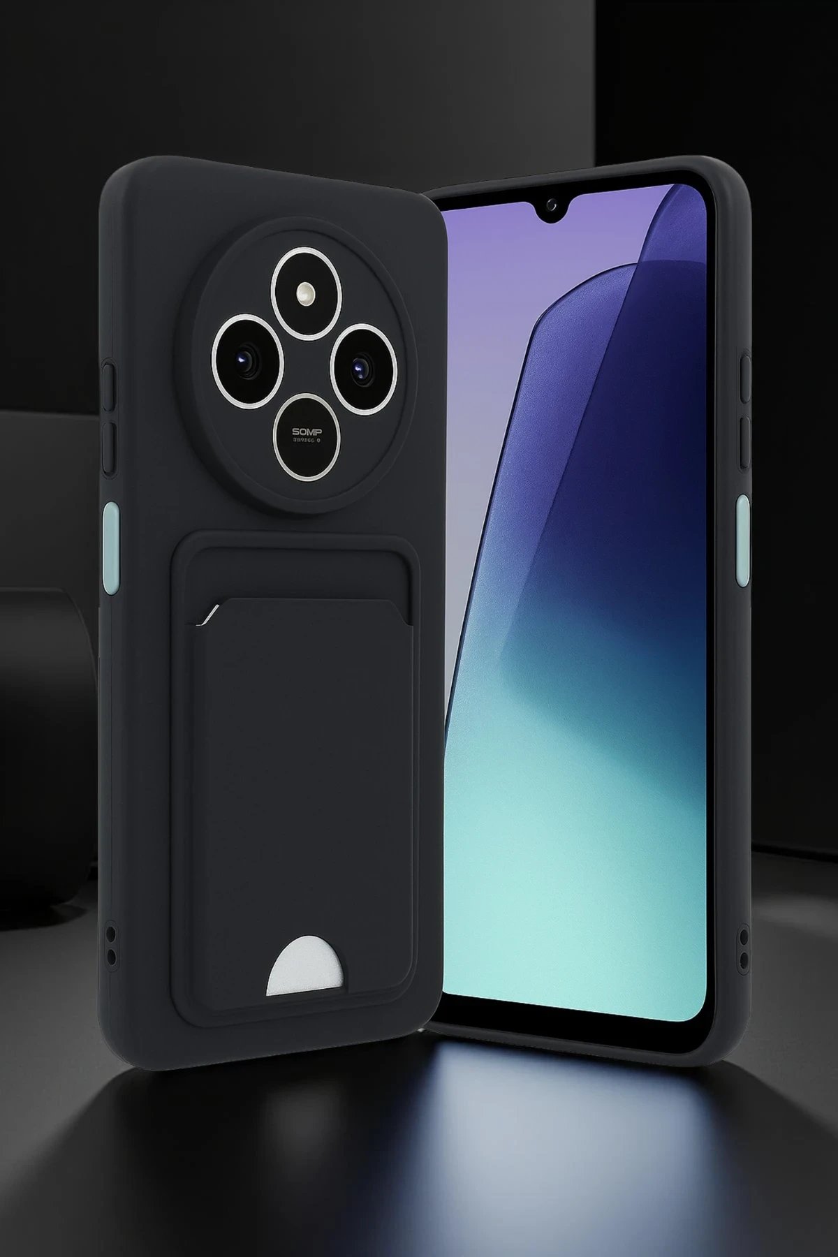 Xiaomi Redmi 14C Kelvin Kartvizitli Silikon - Siyah-(5796)