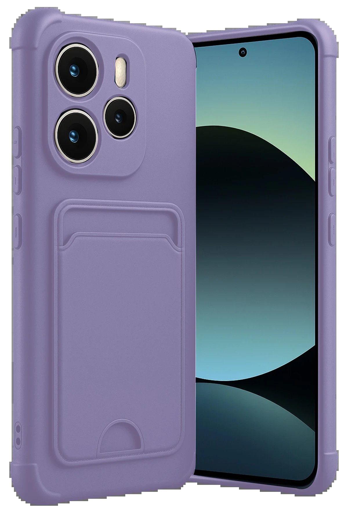 Xiaomi Redmi Note 14 4G Kelvin Kartvizitli Silikon - Lila-(5796)