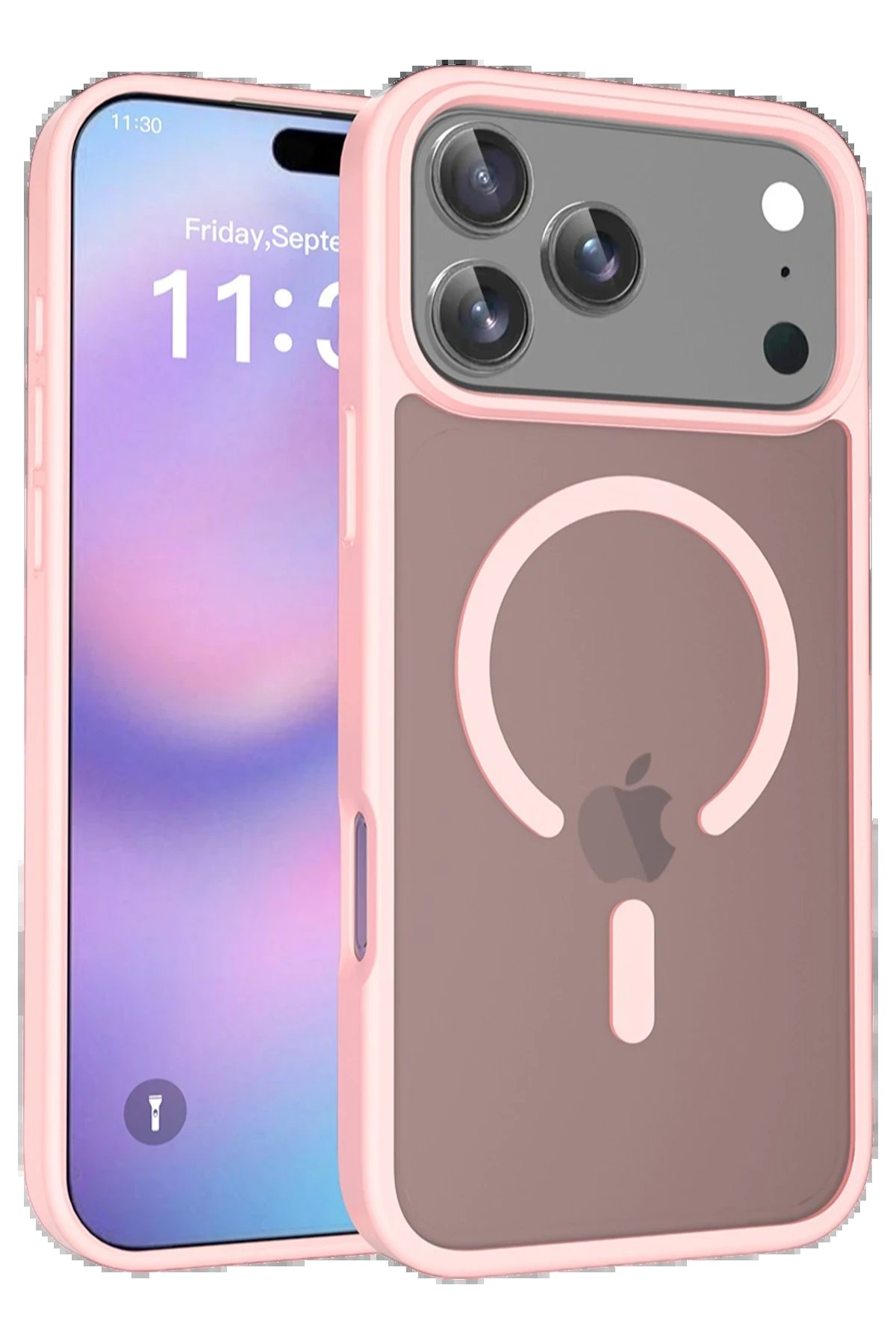 Apple iPhone 17 Pro Max Jota Magsafe Kapak - Pudra-(5796)