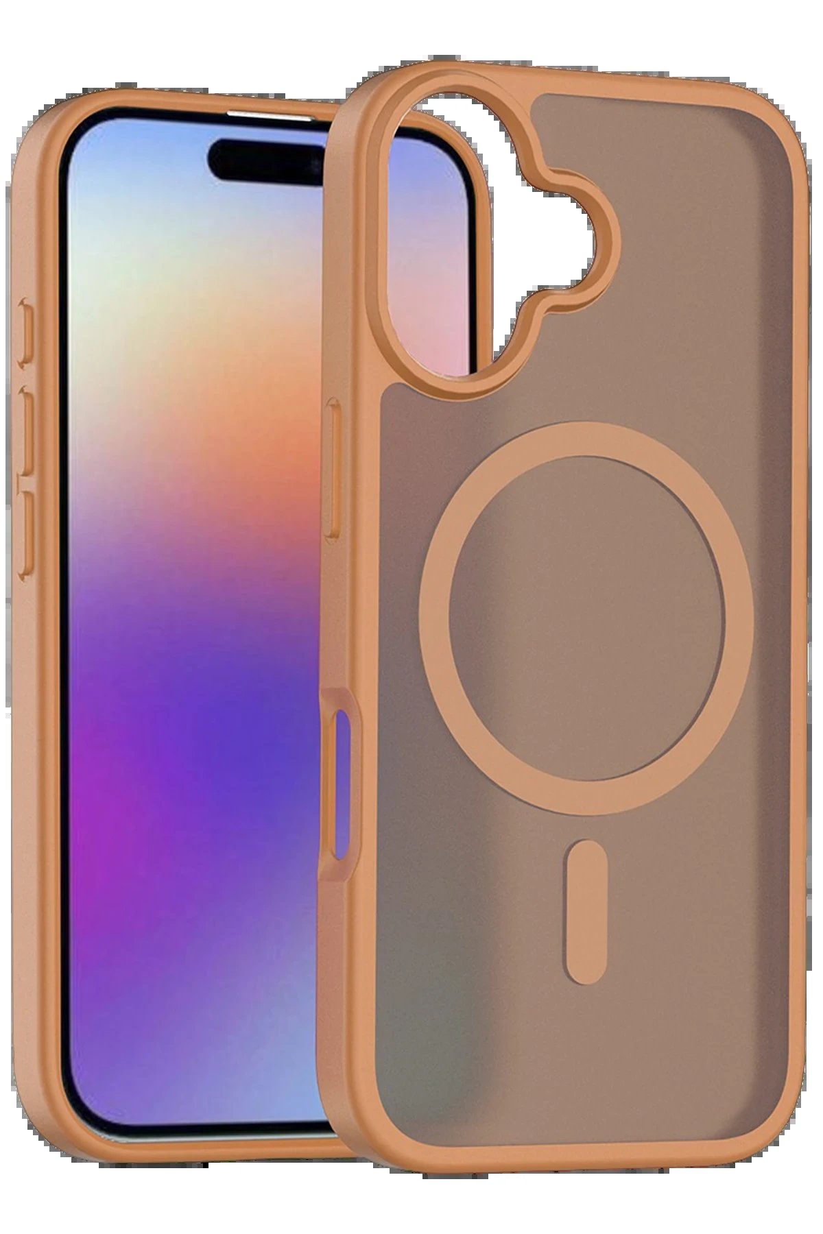 Apple iPhone 17 Jota Magsafe Kapak - Çöl Titanyum-(5796)