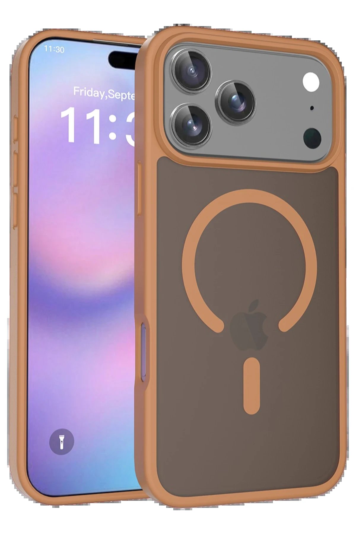 Apple iPhone 17 Pro Max Jota Magsafe Kapak - Çöl Titanyum-(5796)