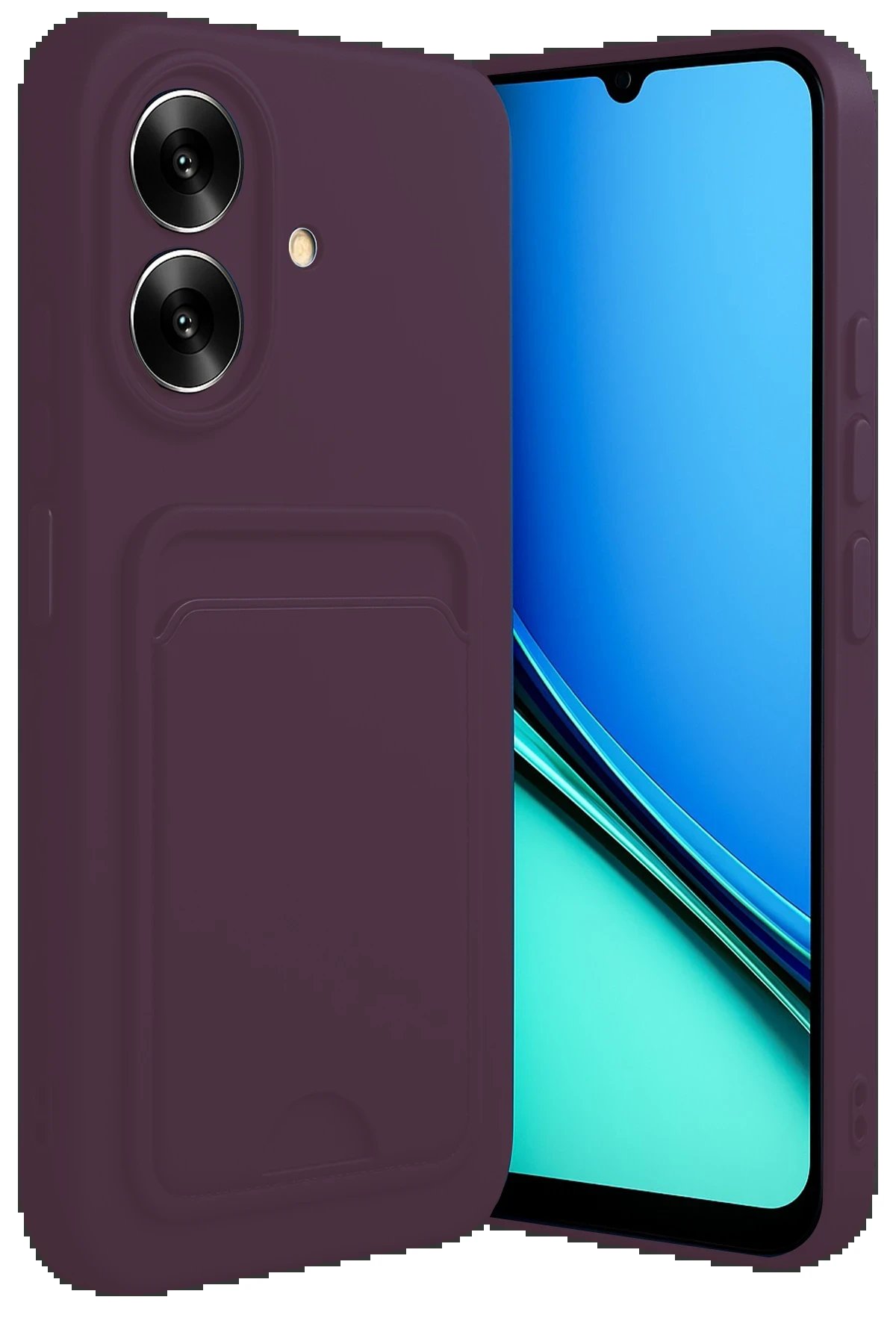 Realme Note 60 Kelvin Kartvizitli Silikon - Derin Mor-(5796)