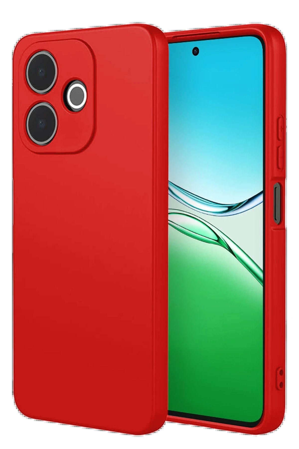 Oppo A5 Pro 4G First Silikon - Kırmızı-(5796)