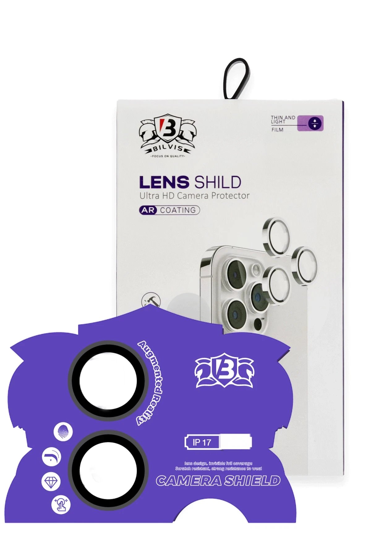 Apple iPhone 17 Bilvis Titan Kamera Lens - Siyah-(5796)