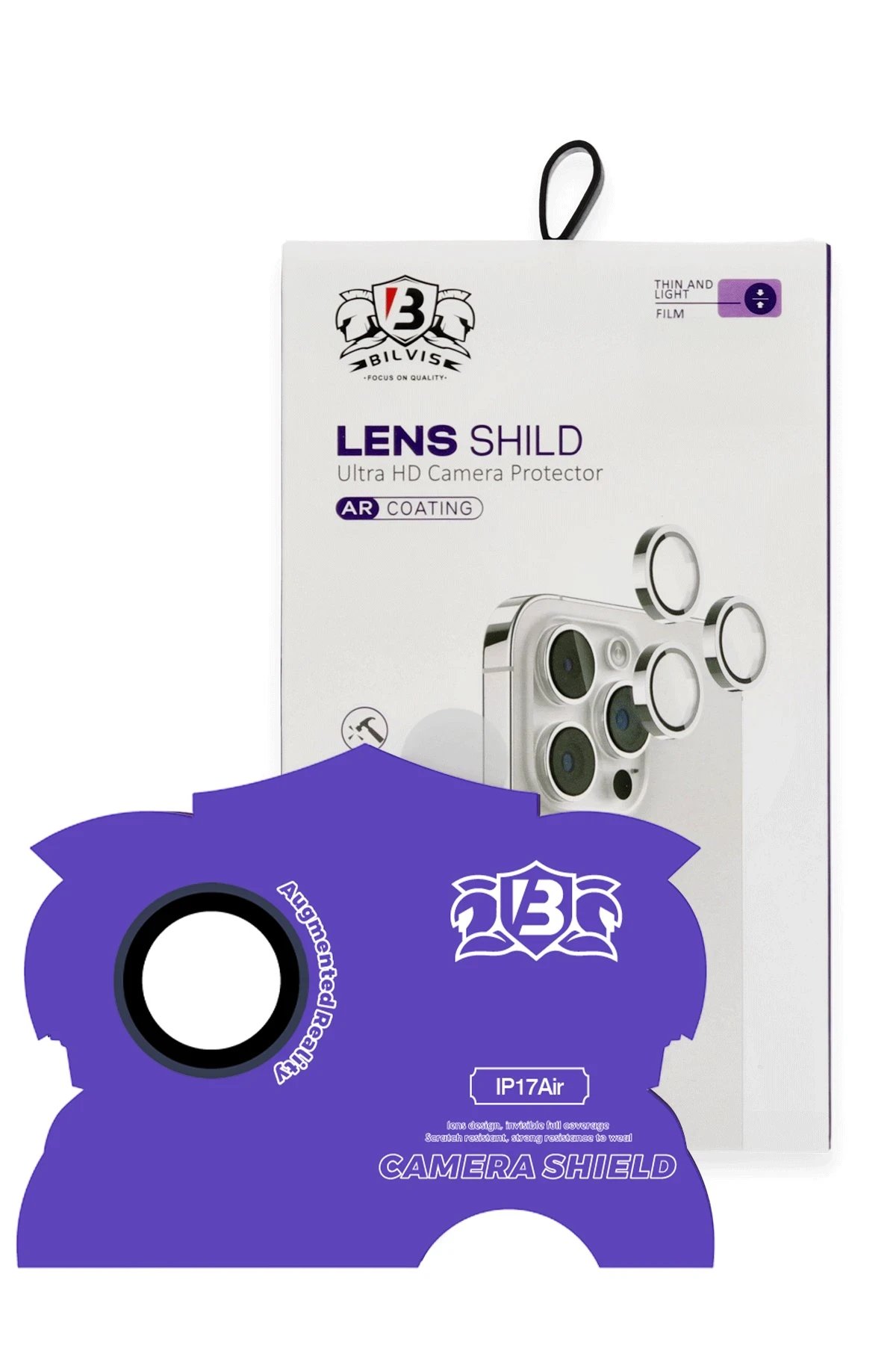 Apple iPhone 17 Air Bilvis Titan Kamera Lens - Lacivert-(5796)