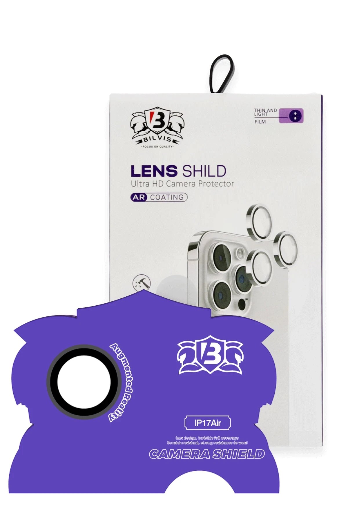 Apple iPhone 17 Air Bilvis Titan Kamera Lens - Siyah-(5796)