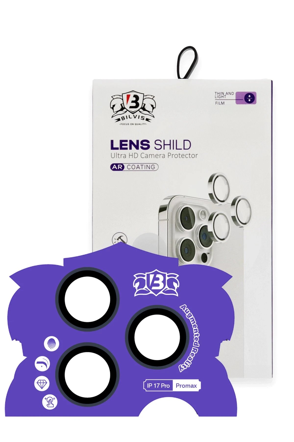 Apple iPhone 17 Pro Max Bilvis Titan Kamera Lens - Lacivert-(5796)