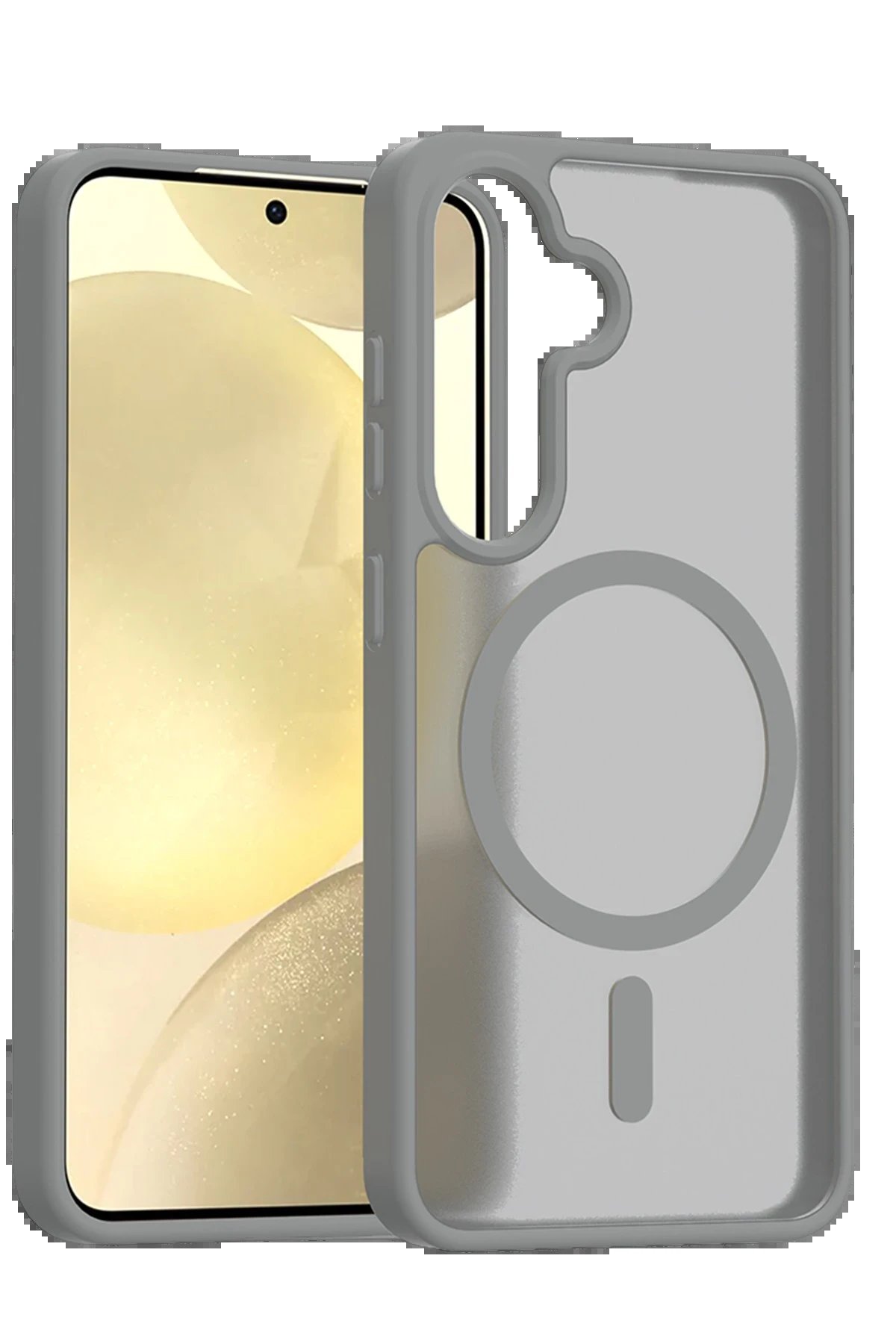 Samsung Galaxy A56 Jota Magsafe Kapak - Titan Gri-(5796)