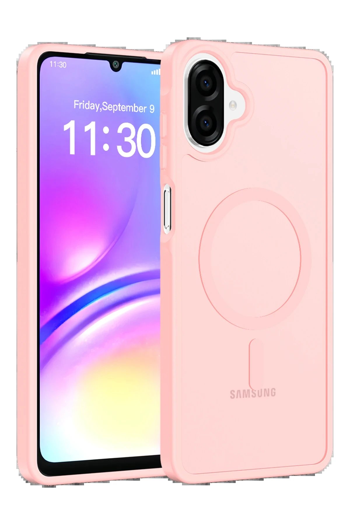 Samsung Galaxy A07 Jota Magsafe Kapak - Pudra-(5796)