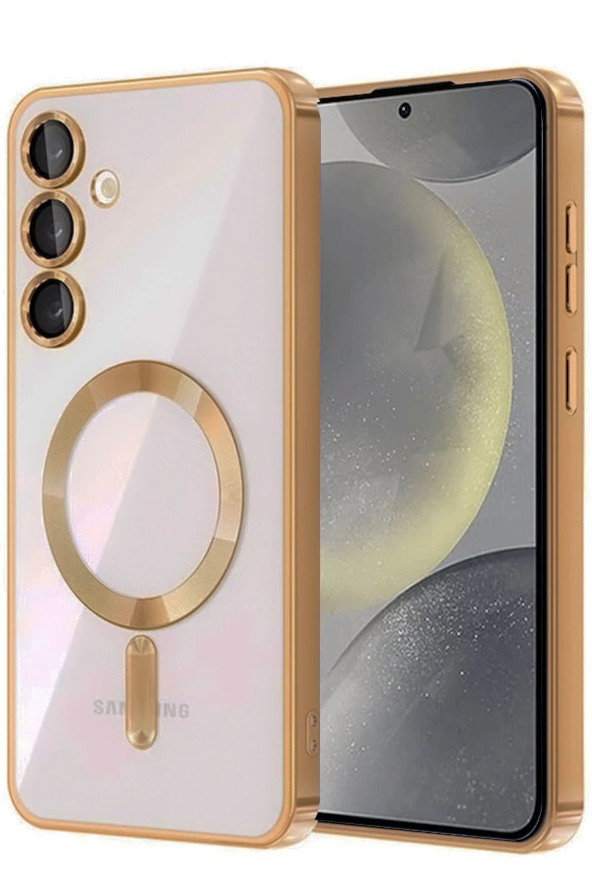 Samsung Galaxy A26 Kross Magneticsafe Kapak - Çöl Titanyum-(5796)