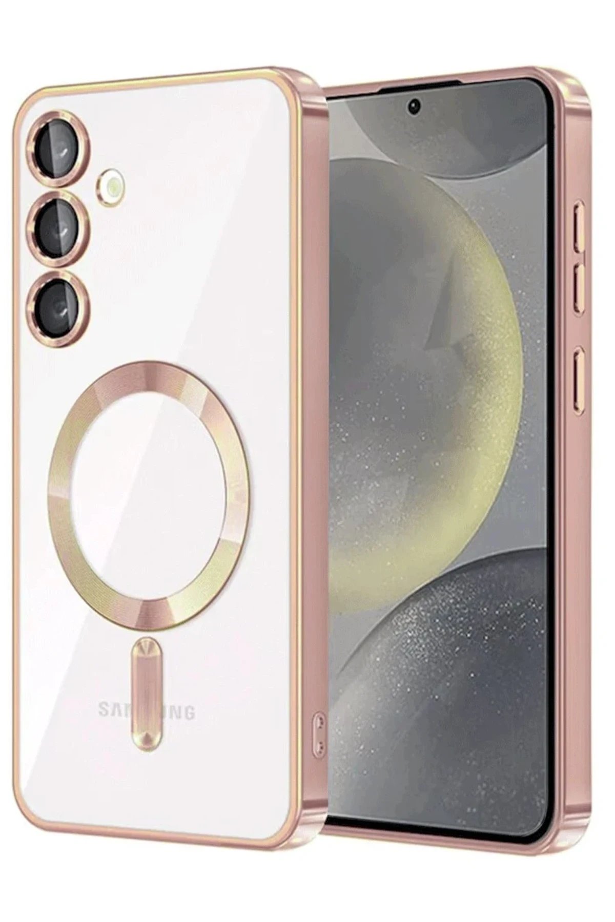 Samsung Galaxy A56 Kross Magneticsafe Kapak - Rose-(5796)