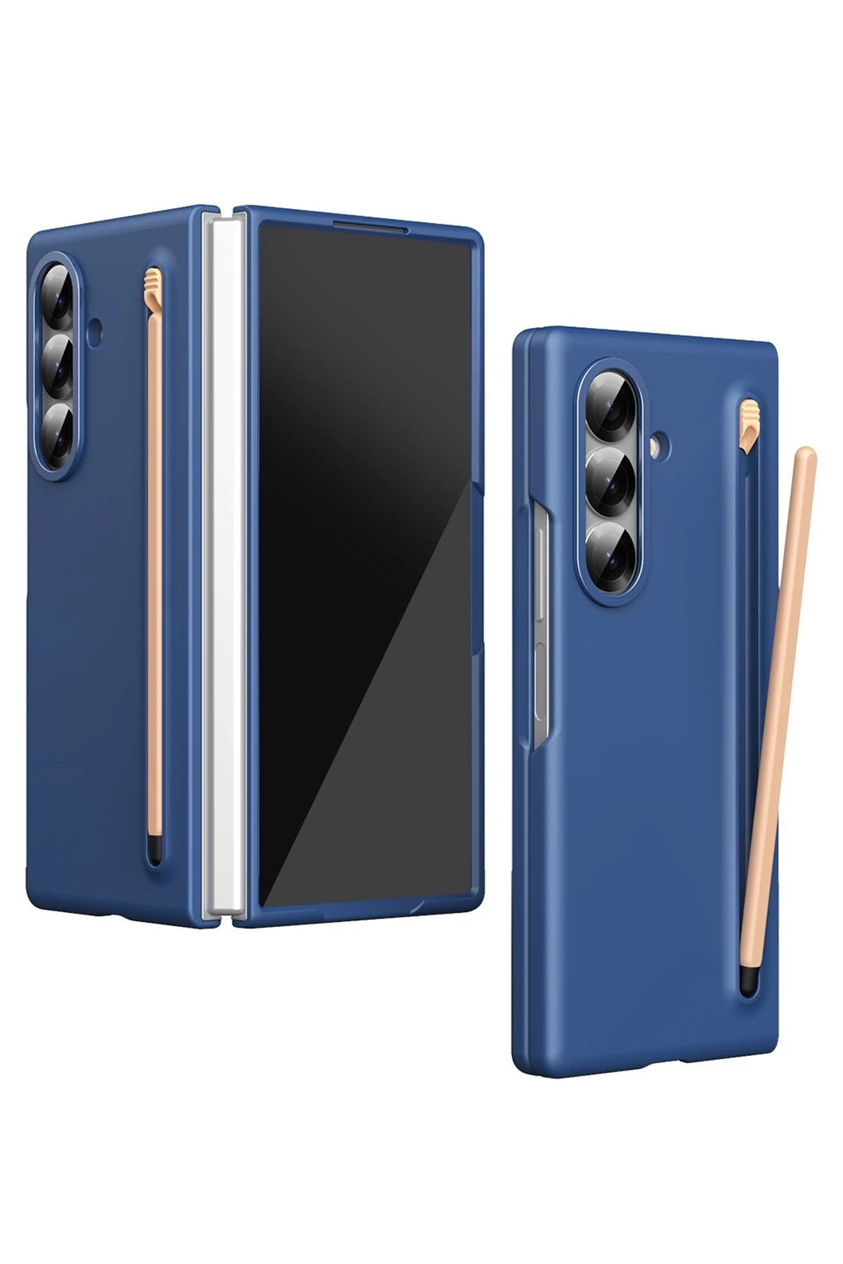 Samsung Galaxy Z Fold 6 Hole Fold Kapak - Lacivert-(5796)