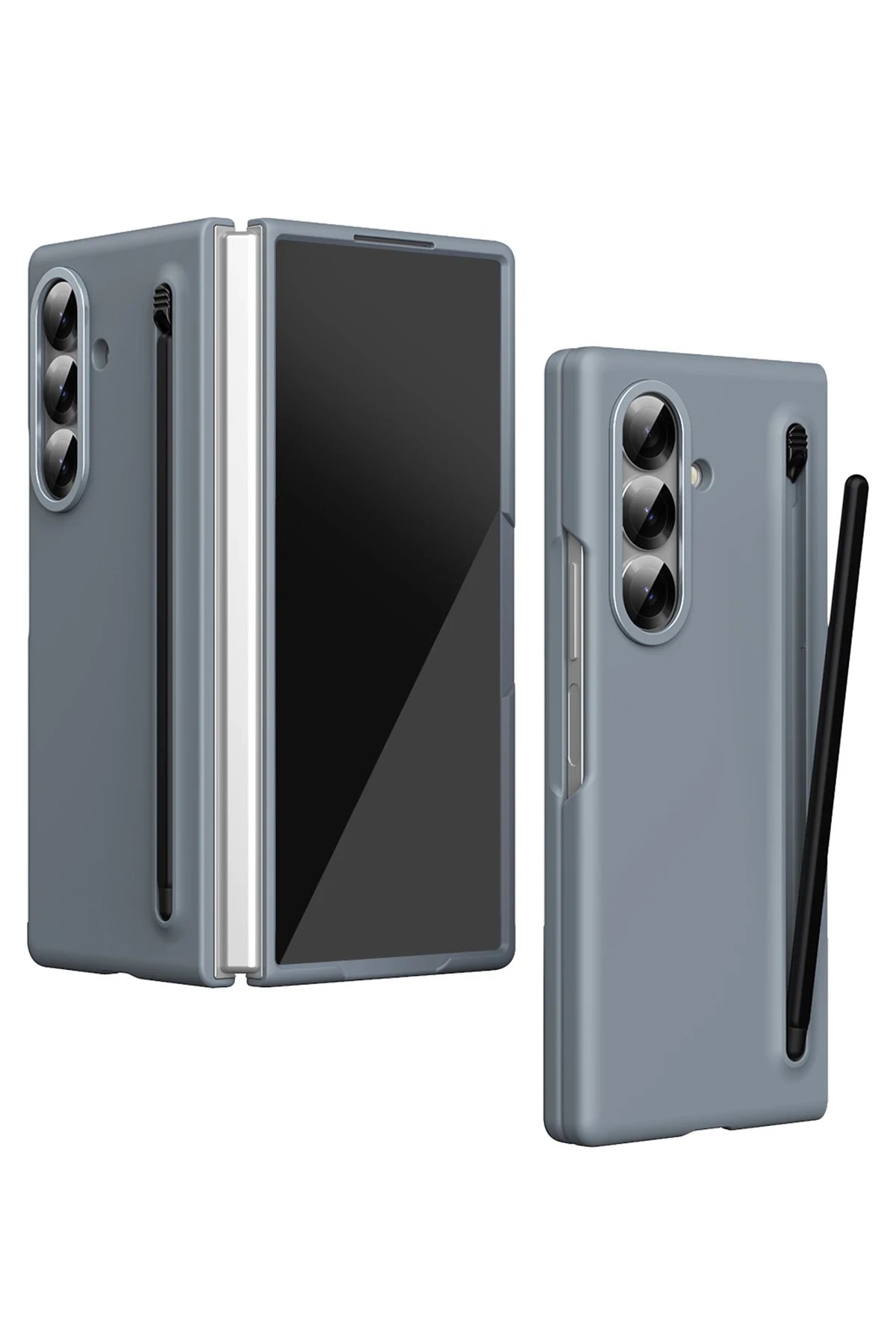 Samsung Galaxy Z Fold 6 Hole Fold Kapak - Titan Gri-(5796)