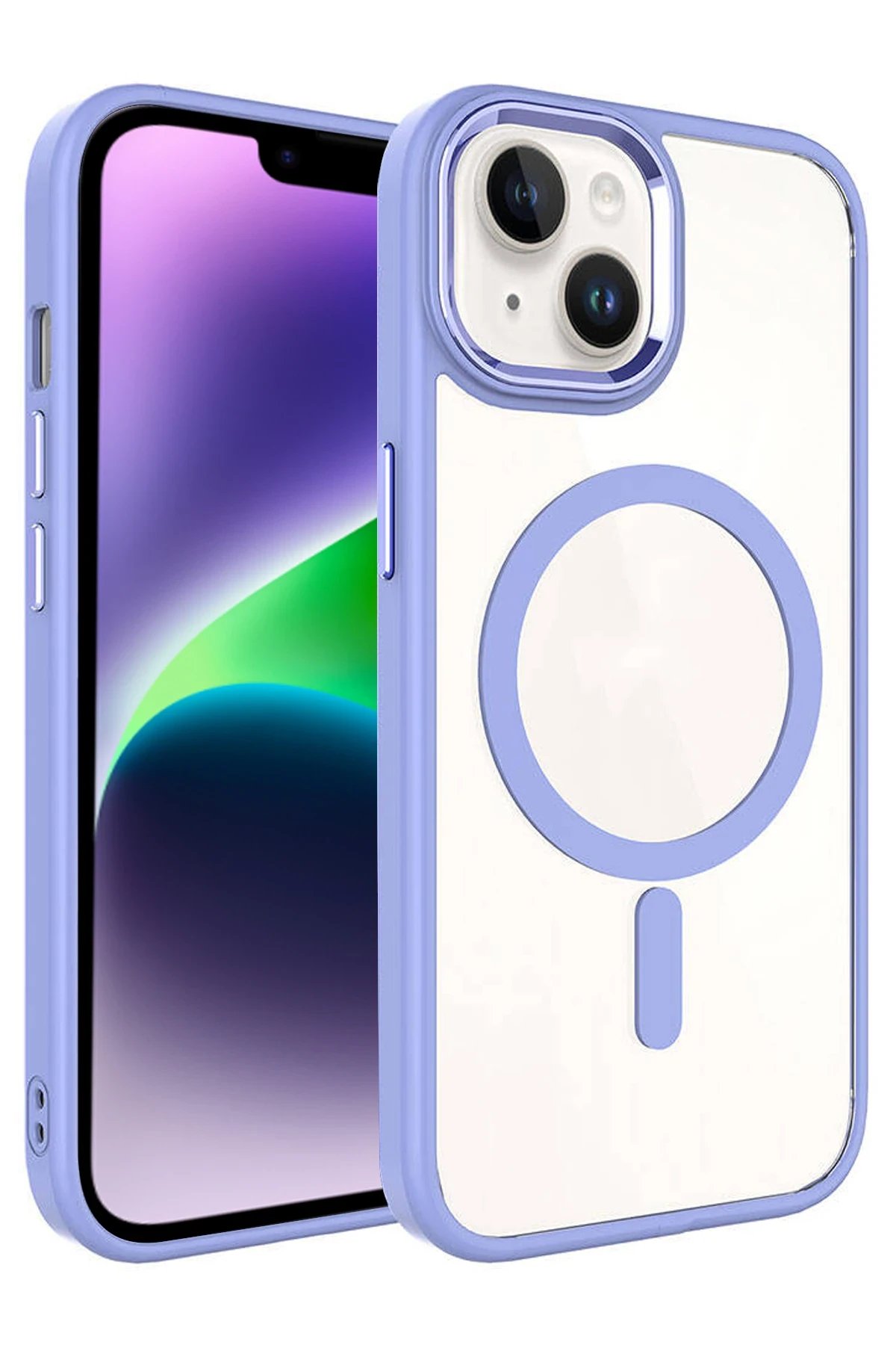 Apple iPhone 14 Terea Magsafe Kapak - Lila-(5796)