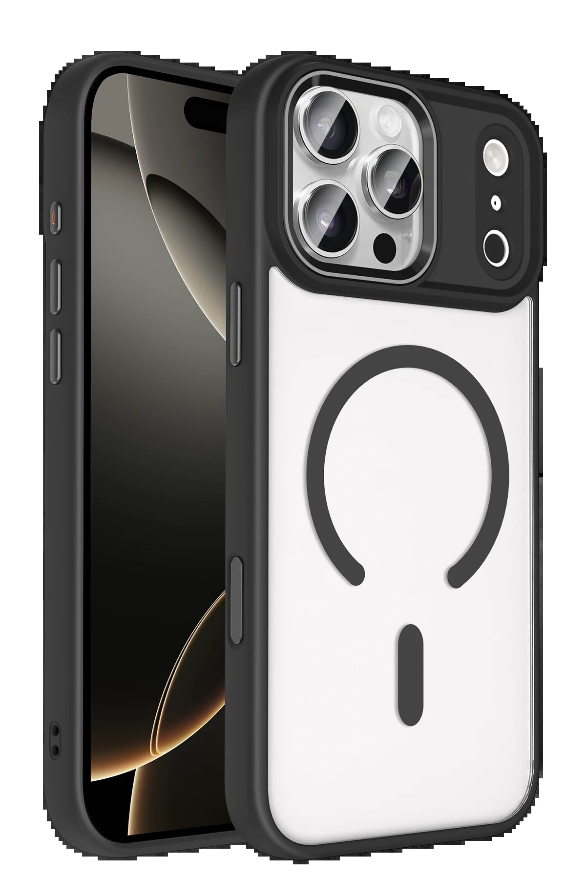 Apple iPhone 17 Pro Terea Magsafe Kapak - Siyah-(5796)