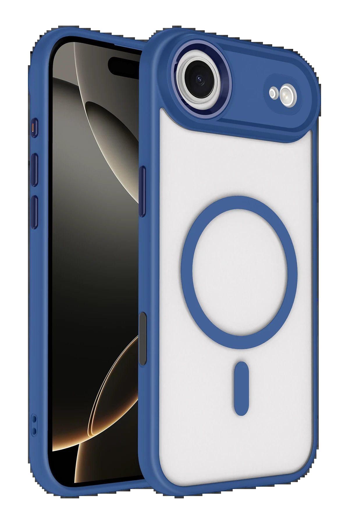 Apple iPhone 17 Air Terea Magsafe Kapak - Lacivert-(5796)