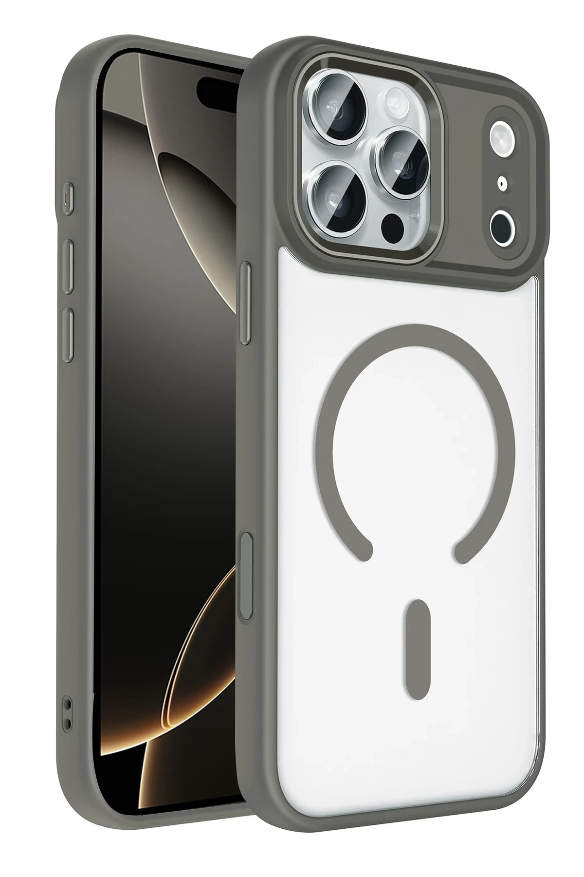 Apple iPhone 17 Pro Max Terea Magsafe Kapak - Açık Mavi-(5796)