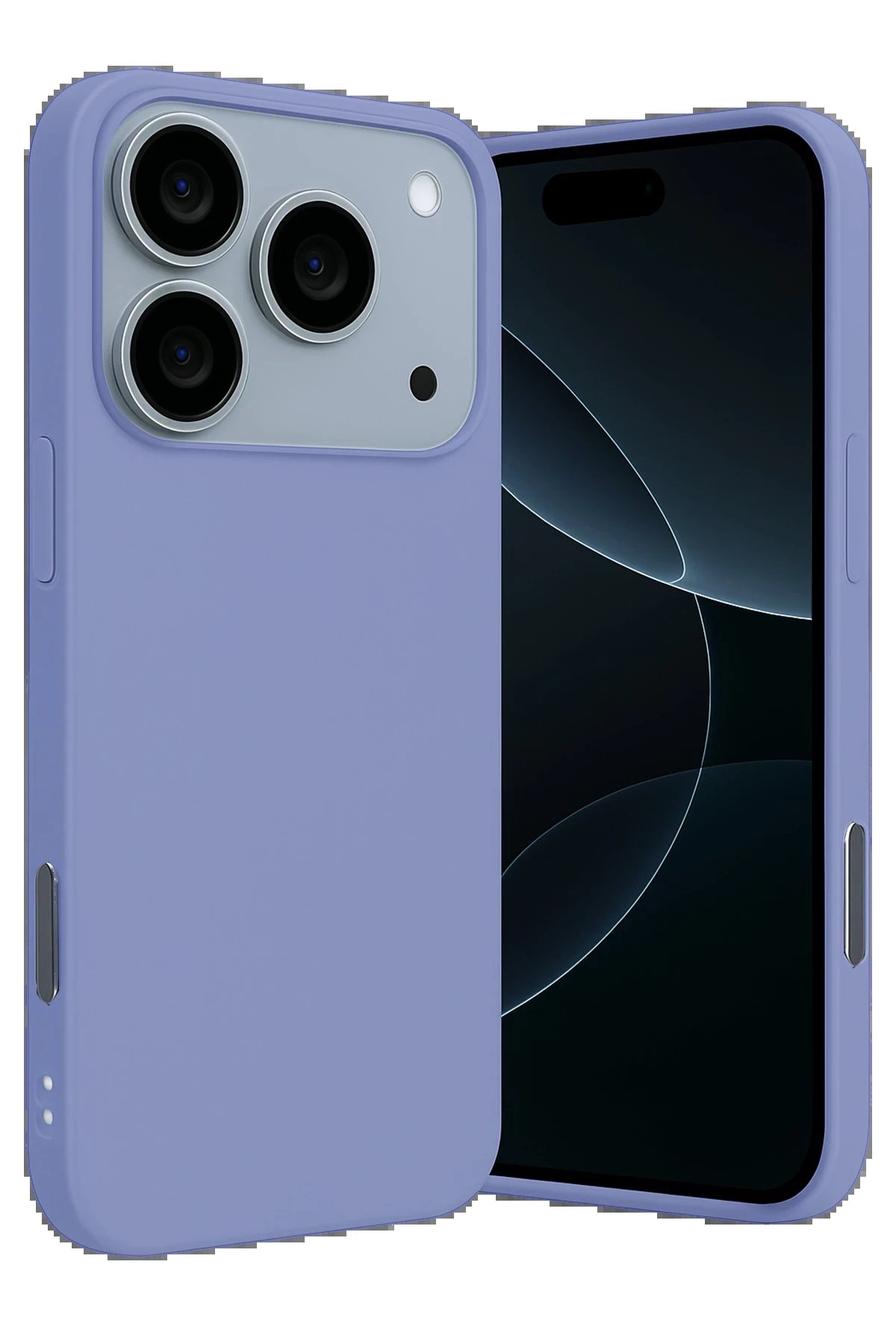 Apple iPhone 17 Pro Nano içi Kadife Silikon - Lila-(5796)