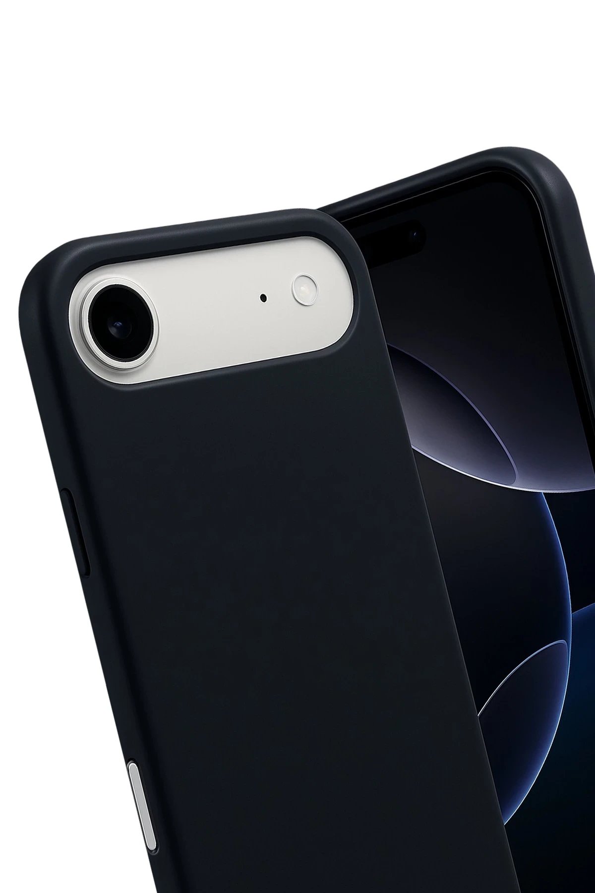 Apple iPhone 17 Air Nano içi Kadife Silikon - Siyah-(5796)