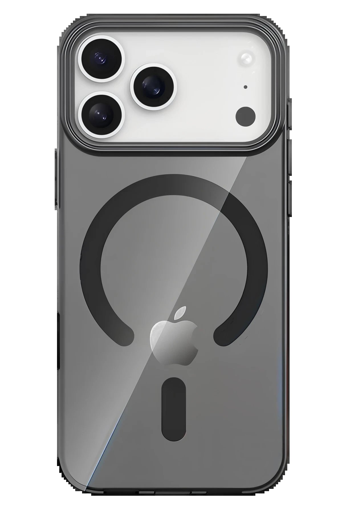 Apple iPhone 17 Pro Max PC Blank Magsafe Kapak - Siyah-(5796)