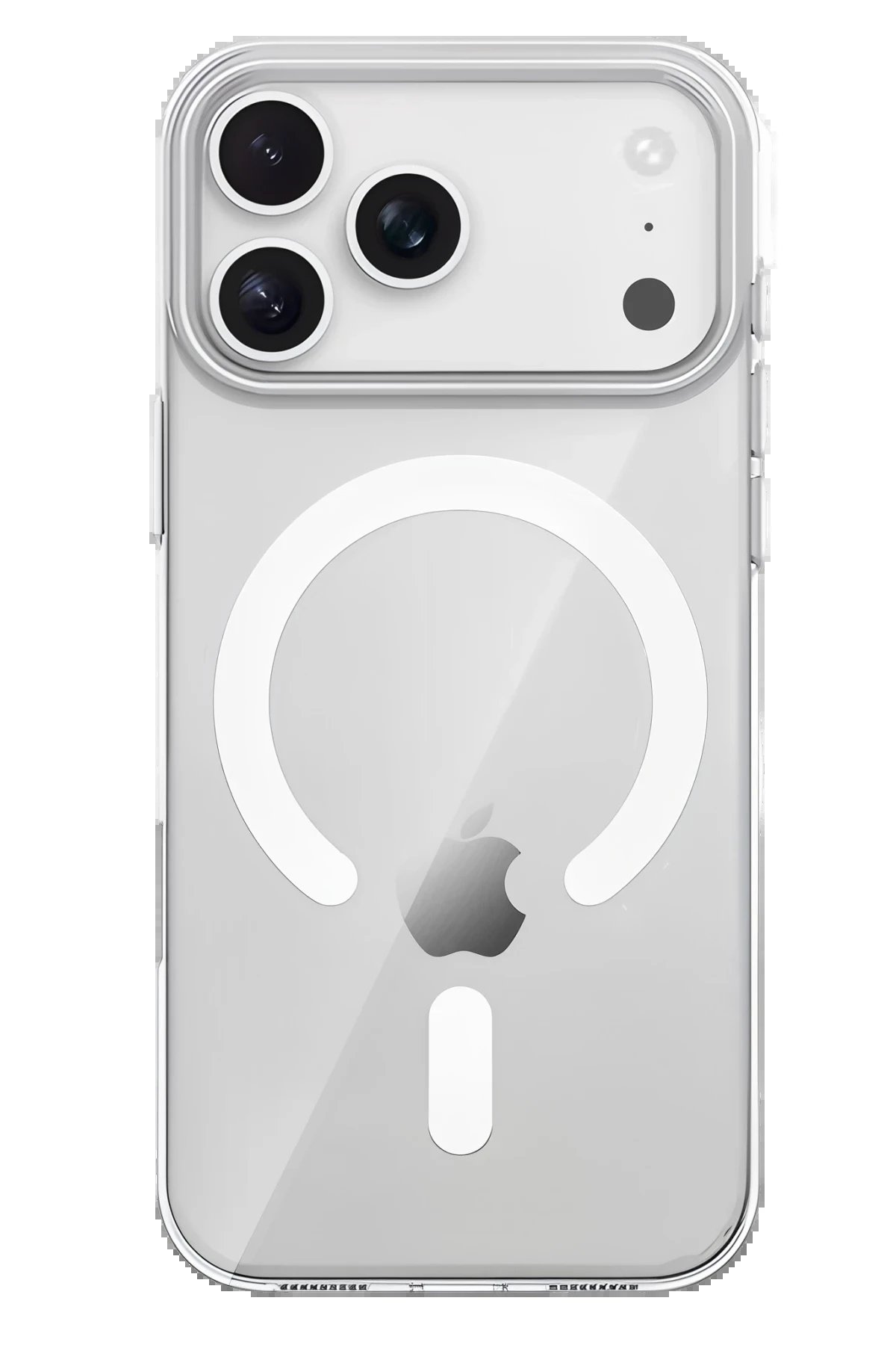 Apple iPhone 17 Pro Max PC Blank Magsafe Kapak - Şeffaf-(5796)