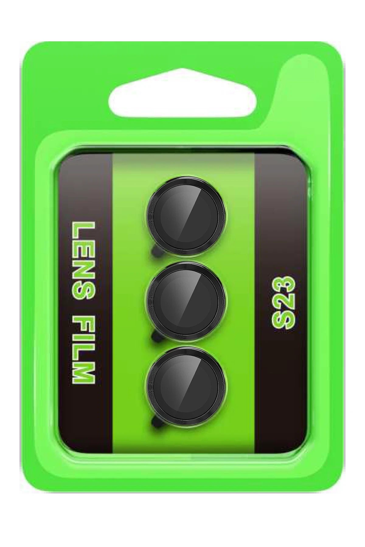 Samsung Galaxy S23 Raze Metal Kamera Lens - Siyah-(5796)