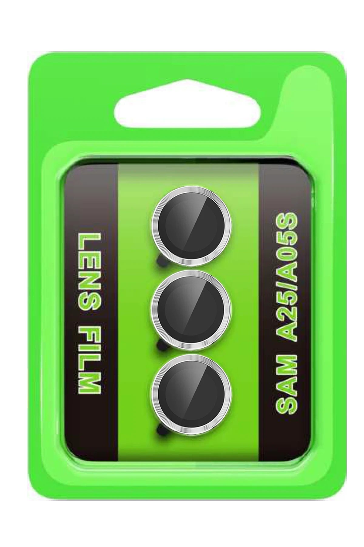 Samsung Galaxy A25 5G Raze Metal Kamera Lens - Gümüş-(5796)