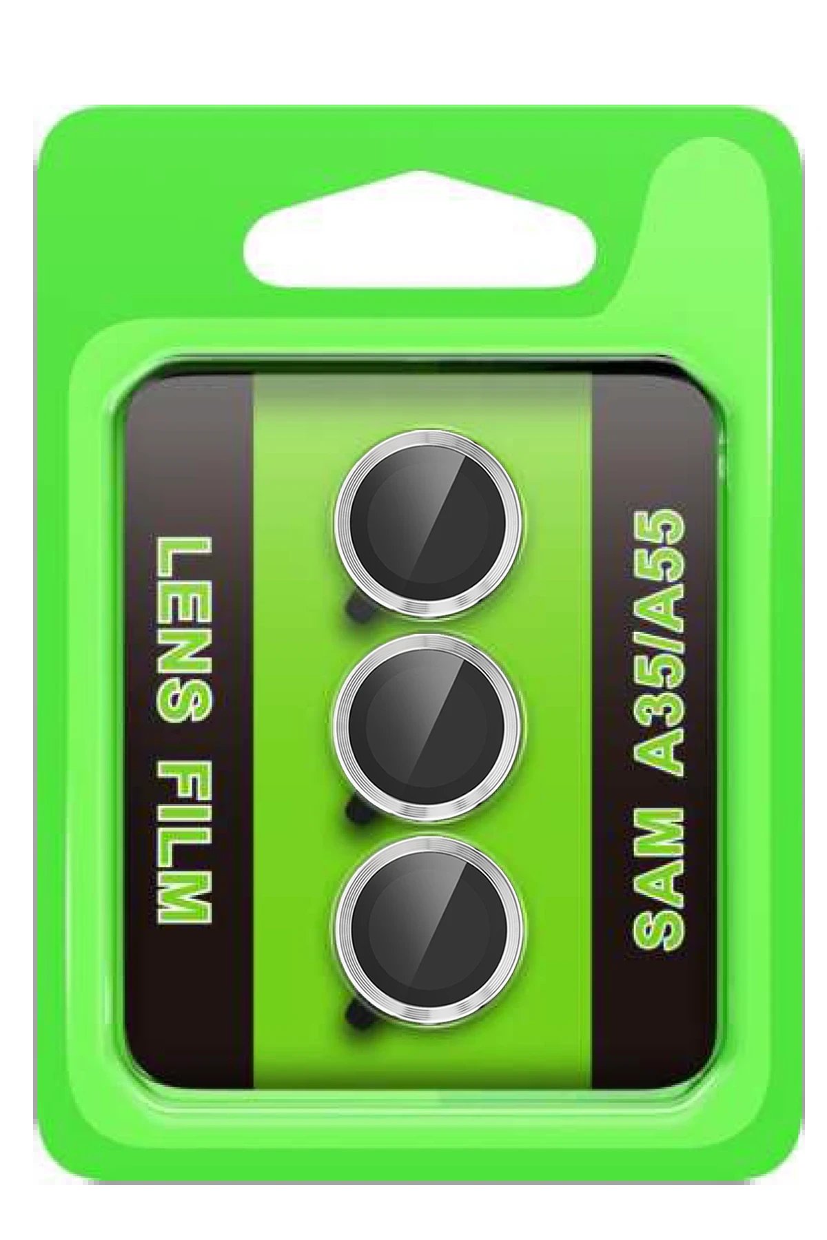 Samsung Galaxy A35 5G Raze Metal Kamera Lens - Gümüş-(5796)