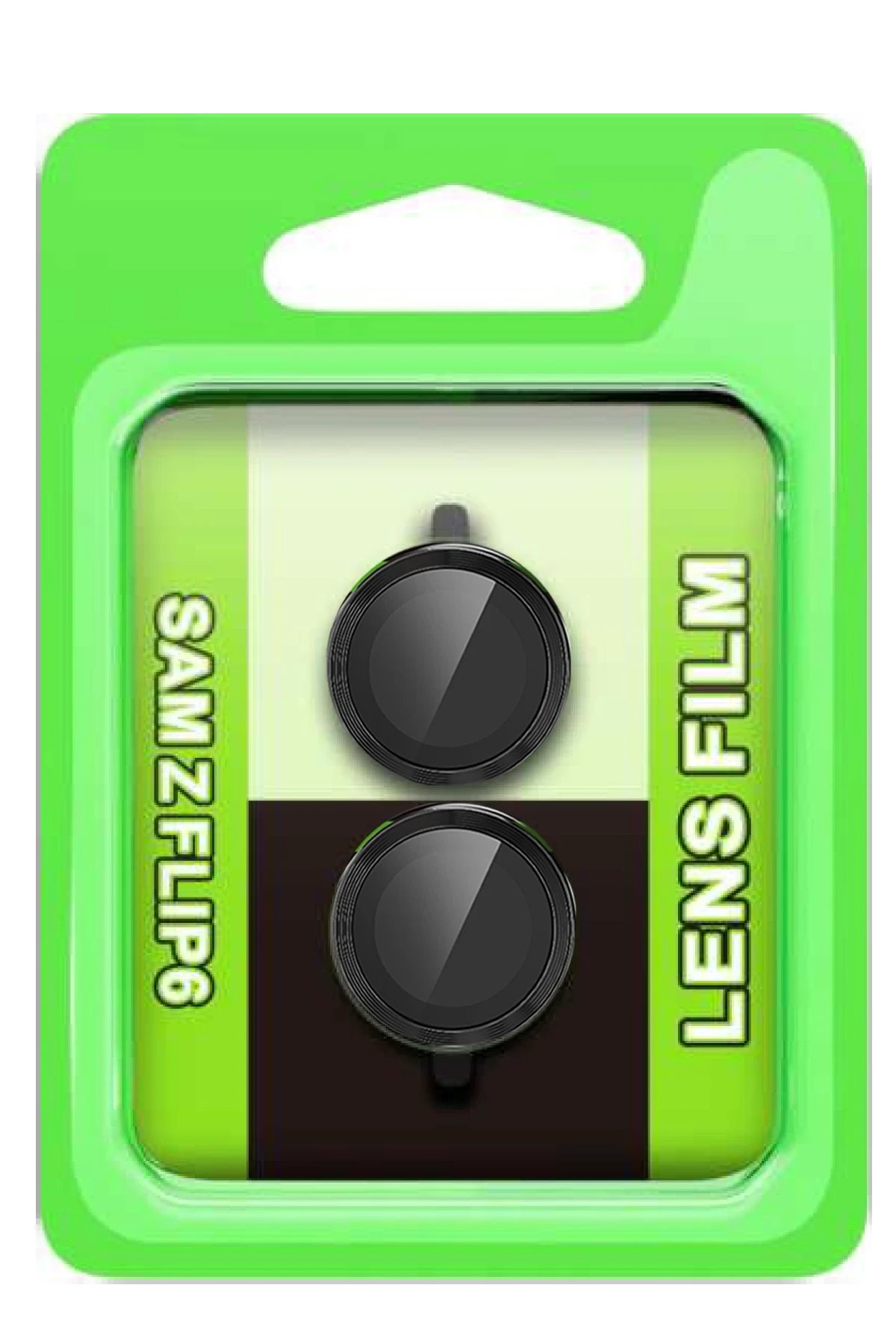 Samsung Galaxy Z Flip 6 Raze Metal Kamera Lens - Siyah-(5796)