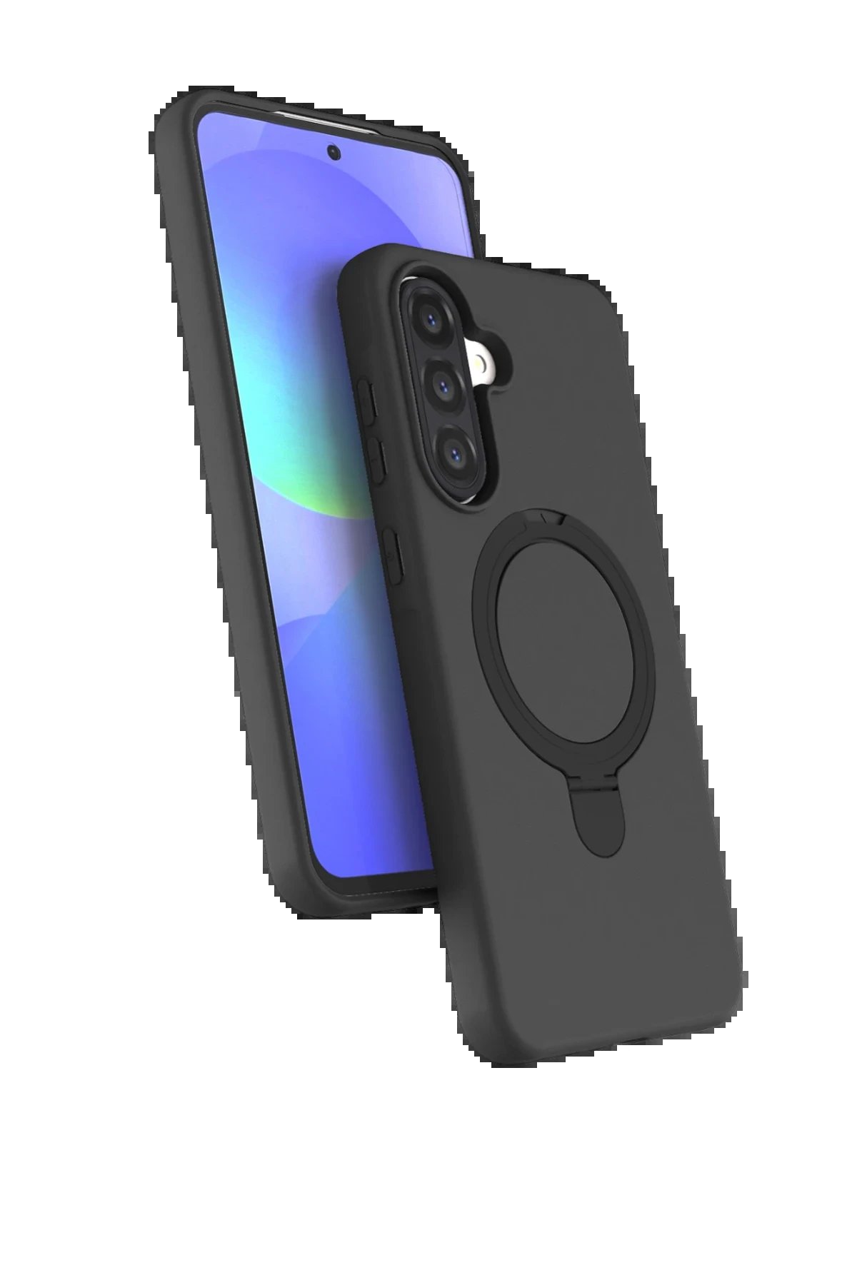 Samsung Galaxy A56 Regal Magsafe Standlı Kapak - Siyah-(5796)