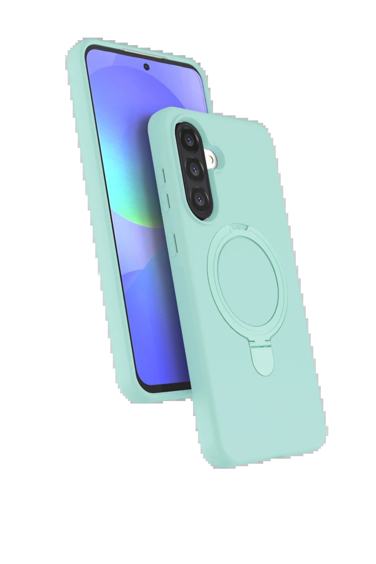 Samsung Galaxy A26 Regal Magsafe Standlı Kapak - Su Yeşili-(5796)