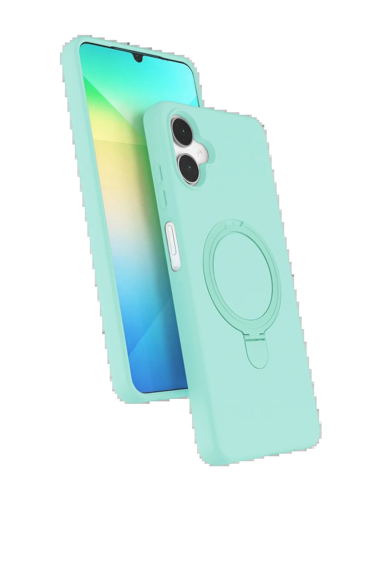 Samsung Galaxy A06 Regal Magsafe Standlı Kapak - Su Yeşili-(5796)