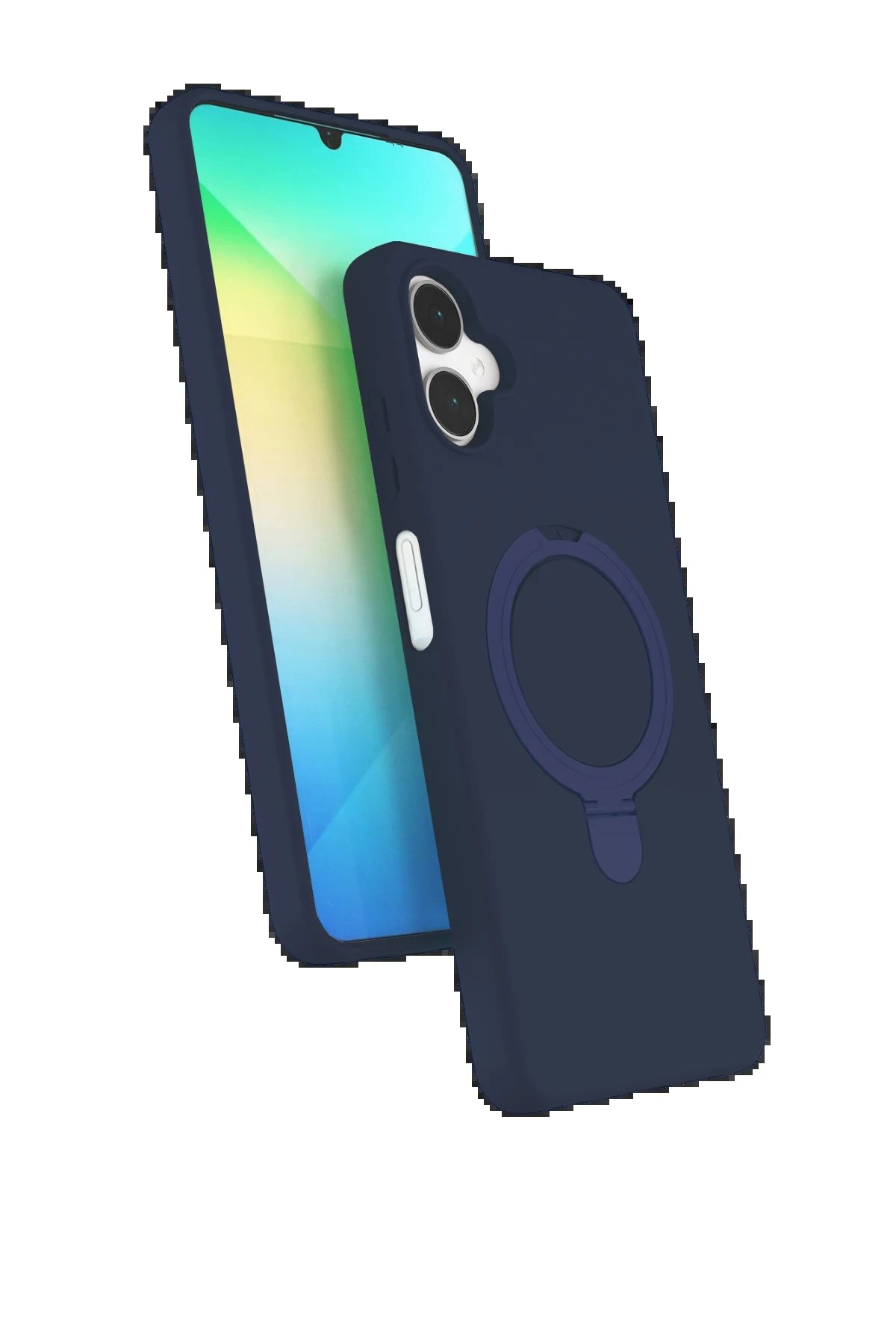 Samsung Galaxy A06 Regal Magsafe Standlı Kapak - Lacivert-(5796)