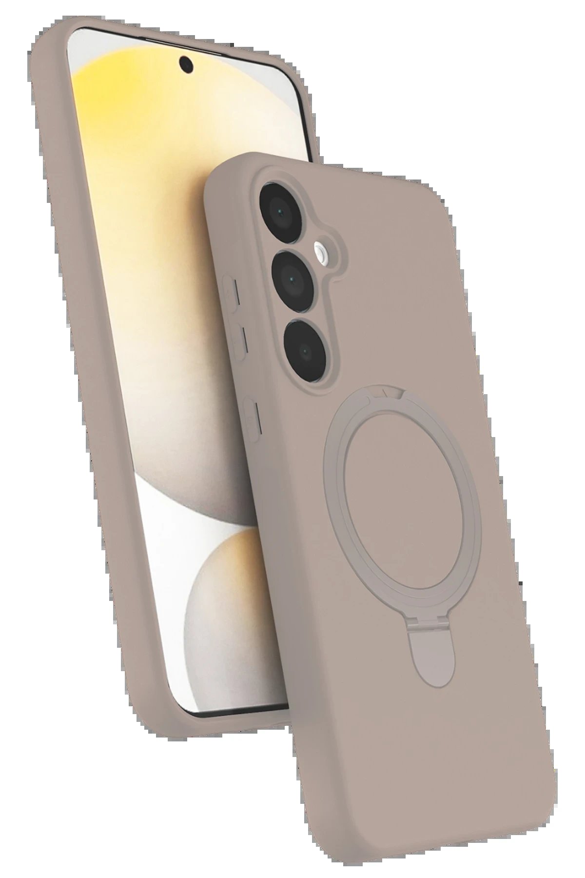 Samsung Galaxy A35 5G Regal Magsafe Standlı Kapak - Çöl Titanyum-(5796)