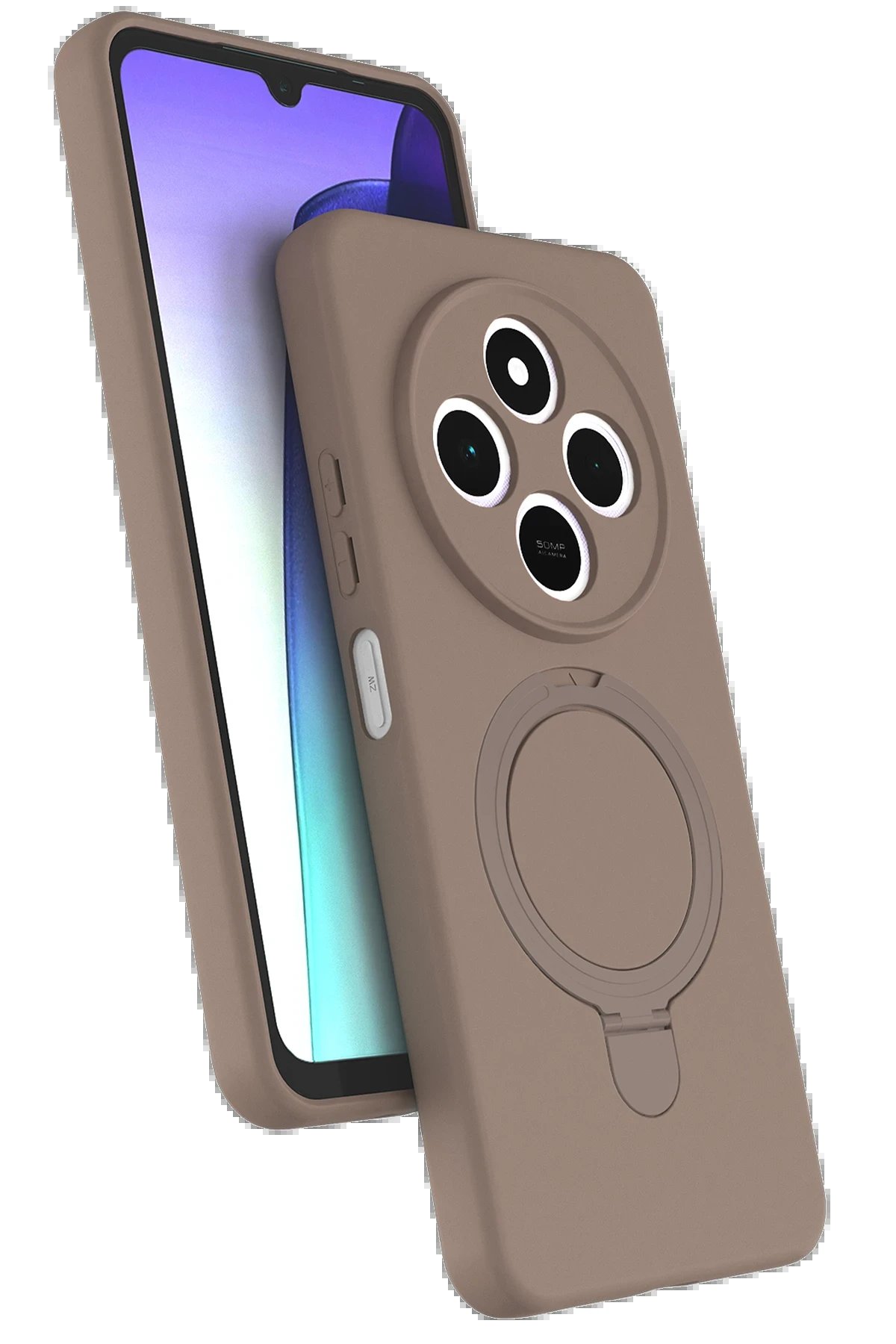 Xiaomi Redmi 14C Regal Magsafe Standlı Kapak - Çöl Titanyum-(5796)