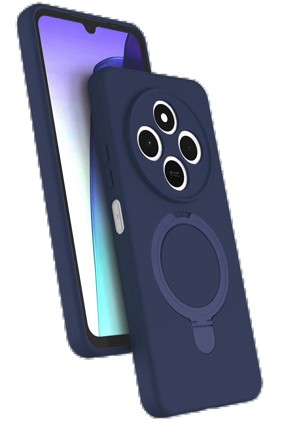 Xiaomi Redmi 14C Regal Magsafe Standlı Kapak - Lacivert-(5796)