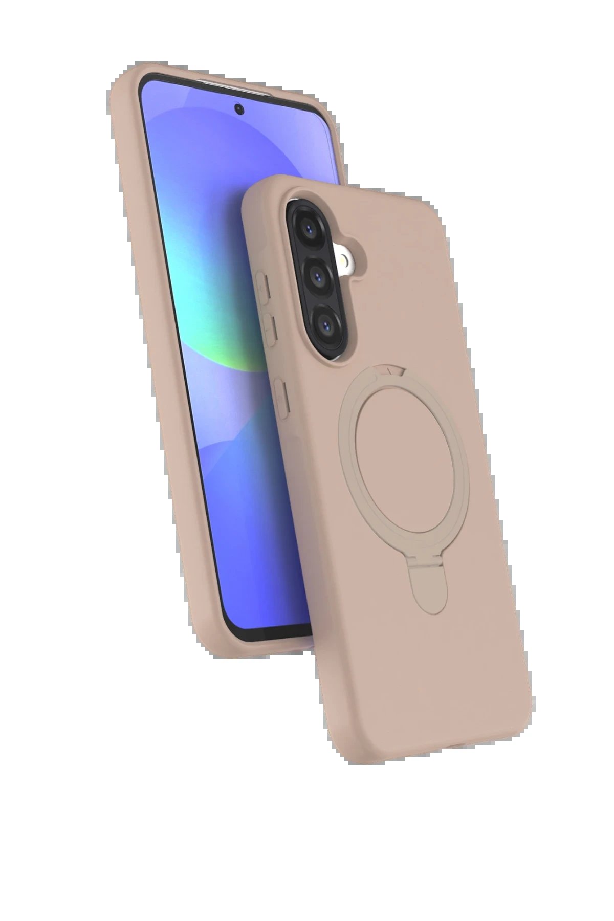 Samsung Galaxy A17 5G Regal Magsafe Standlı Kapak - Çöl Titanyum-(5796)