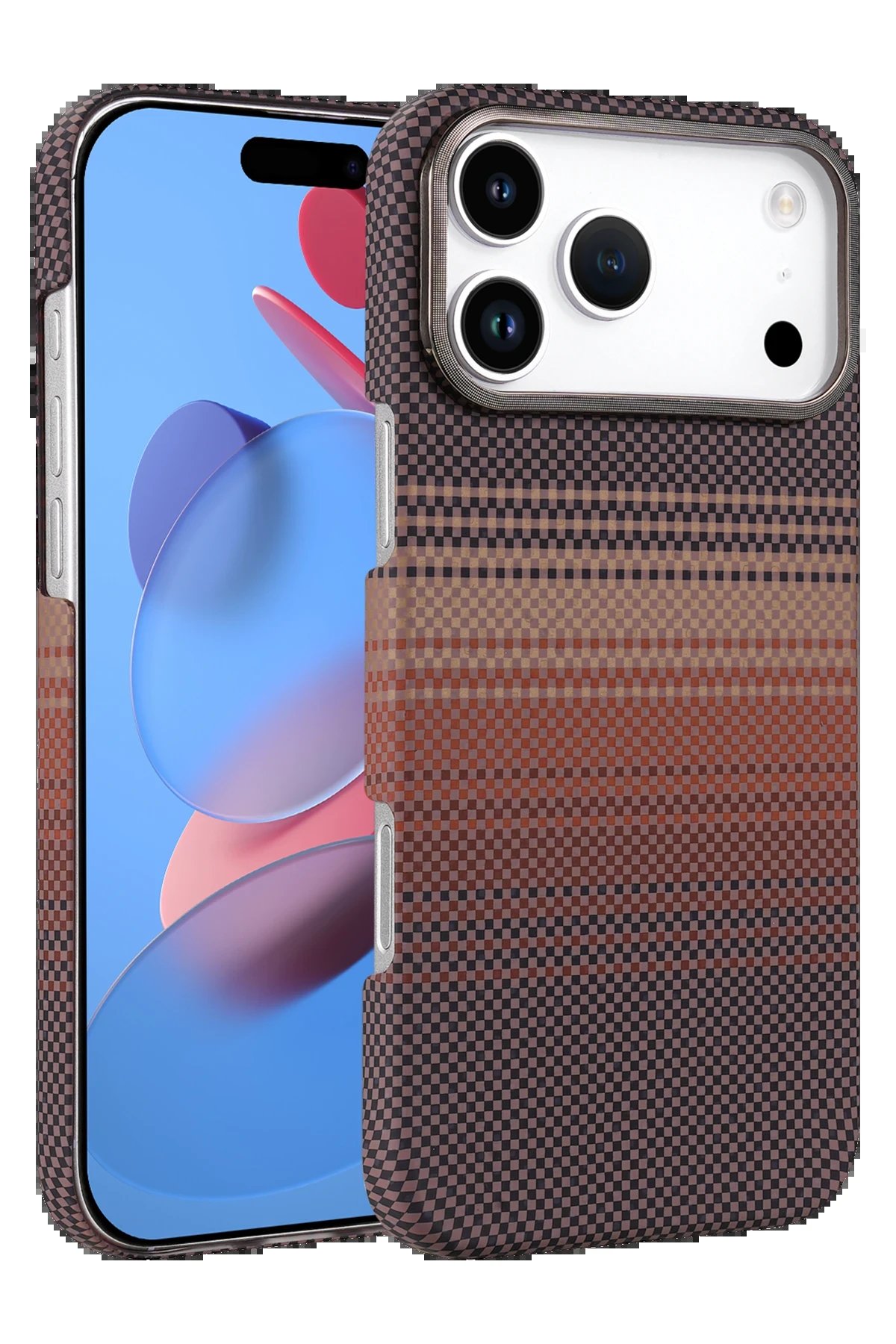 Apple iPhone 17 Pro Vega Magsafe Kapak - Çöl Titanyum-(5796)