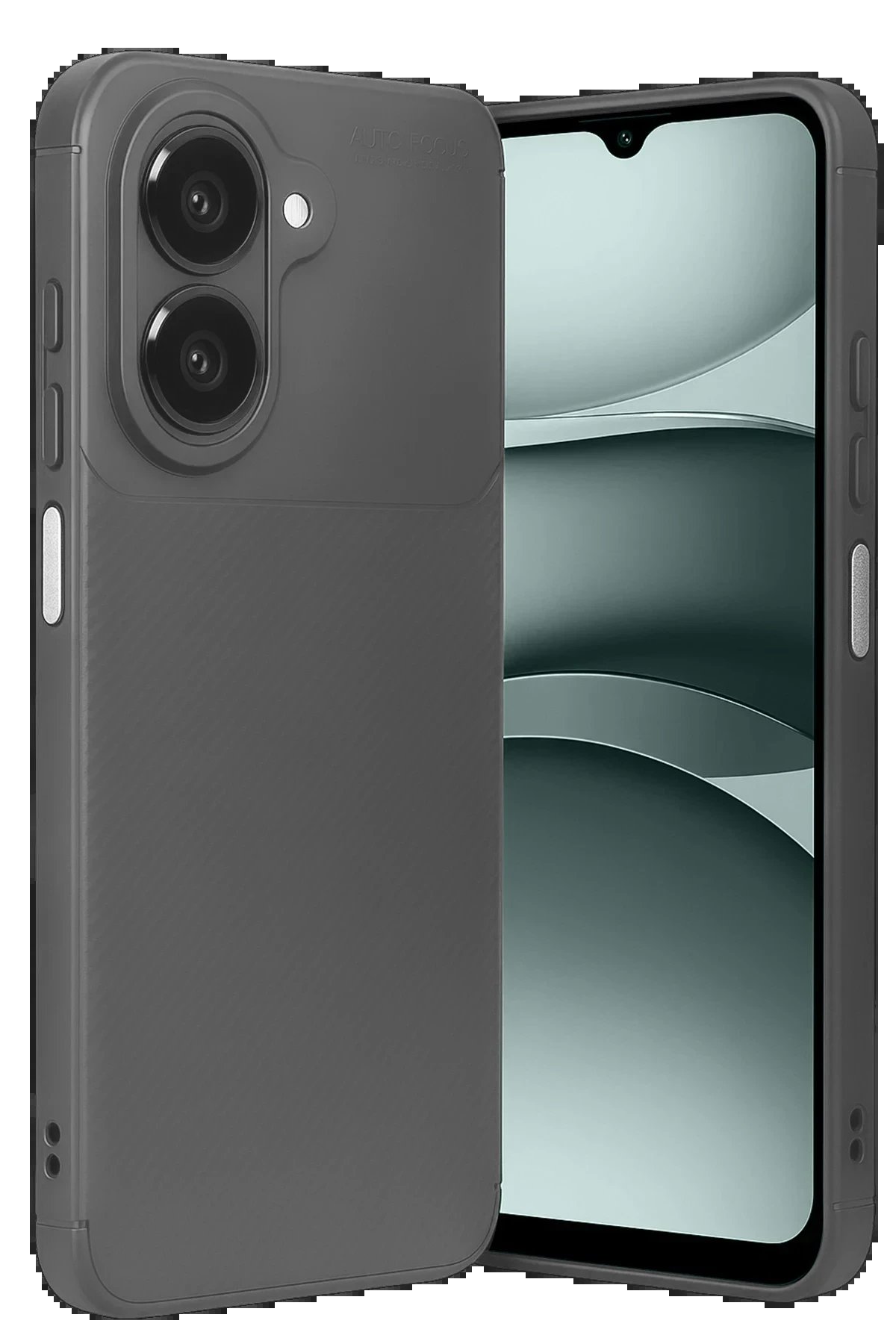 Samsung Galaxy A07 Auto Focus Karbon Kapak - Gri-(5796)